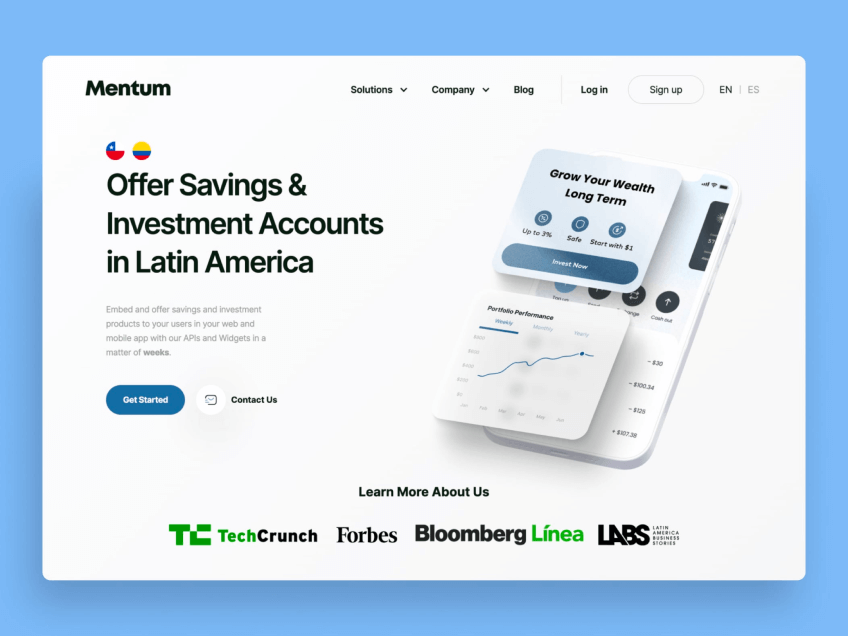 Mentum – Website design & Webflow