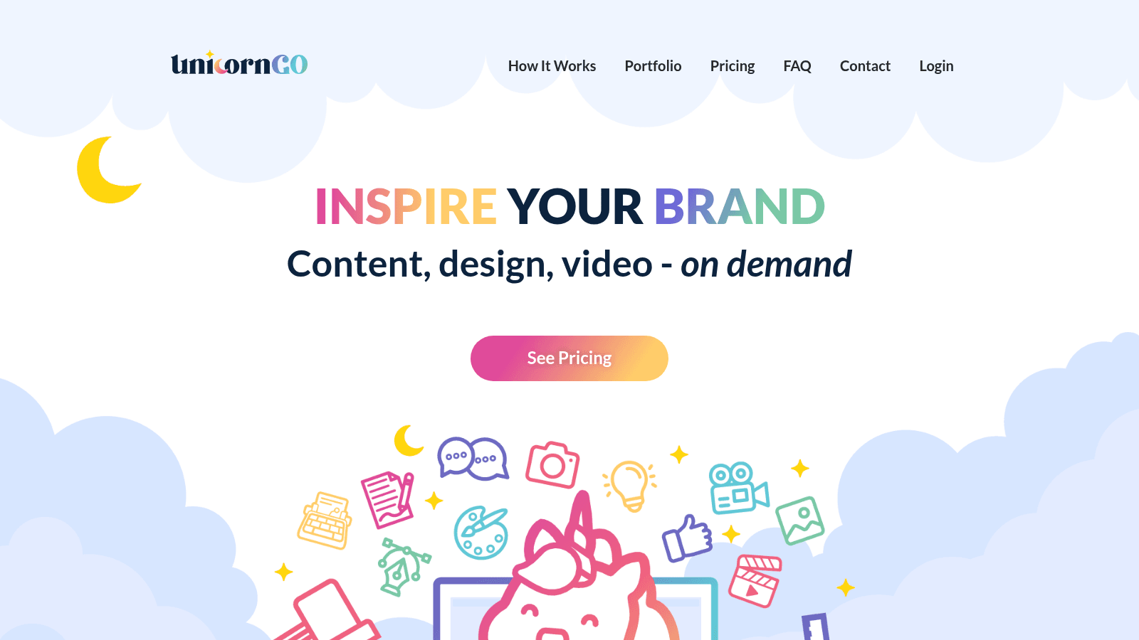 UnicornGO as one of the best monthly graphic design services