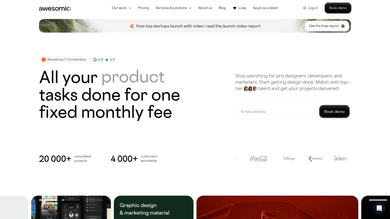 Awesomic as one of the best monthly graphic design services