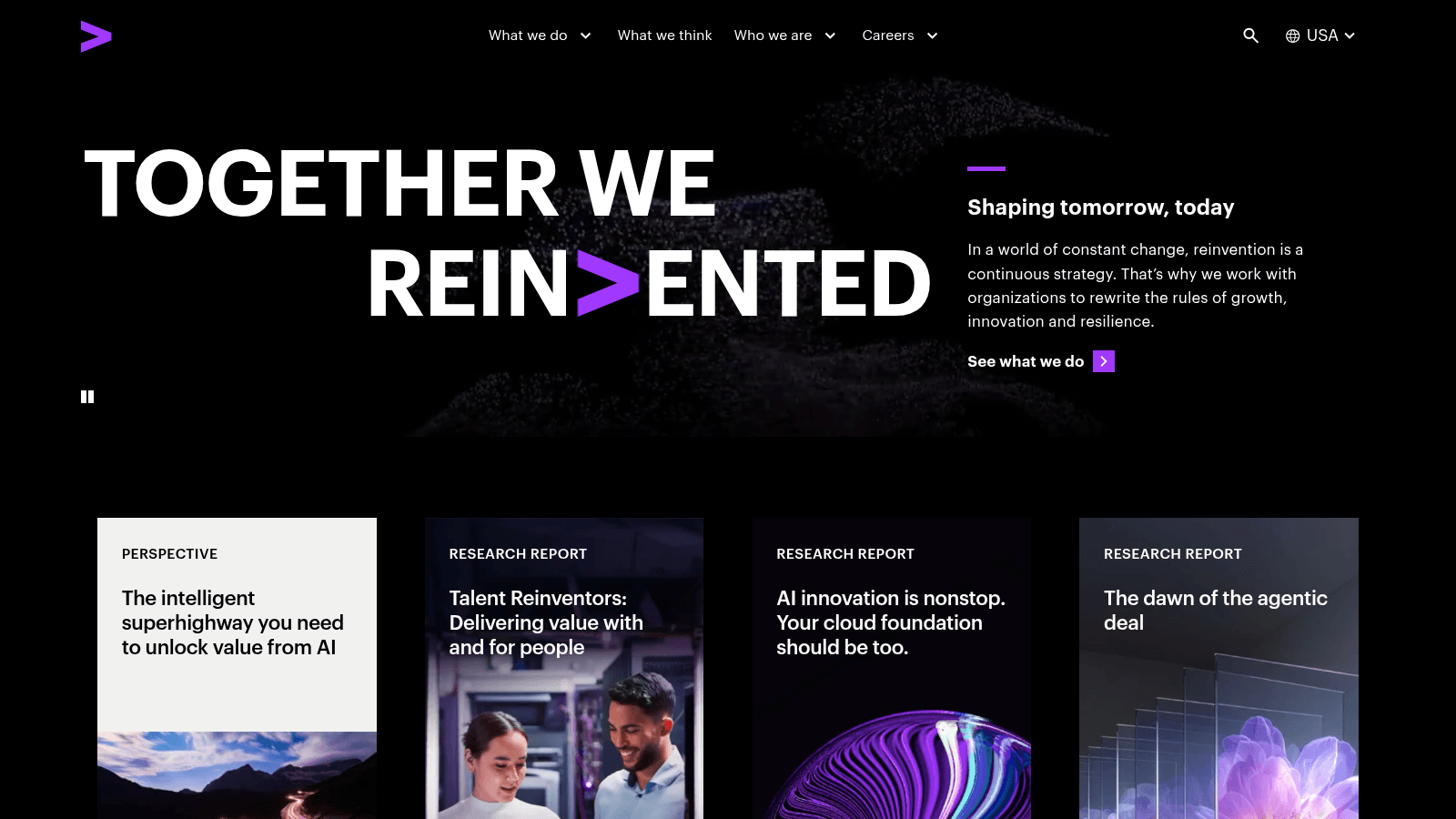 Accenture as one of the best integrated creative services