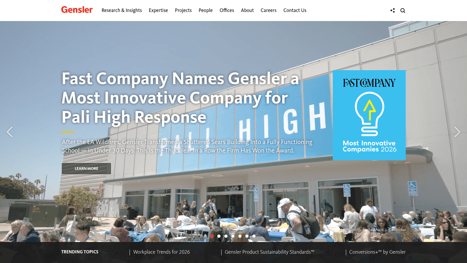 Gensler as one of the best corporate design firms