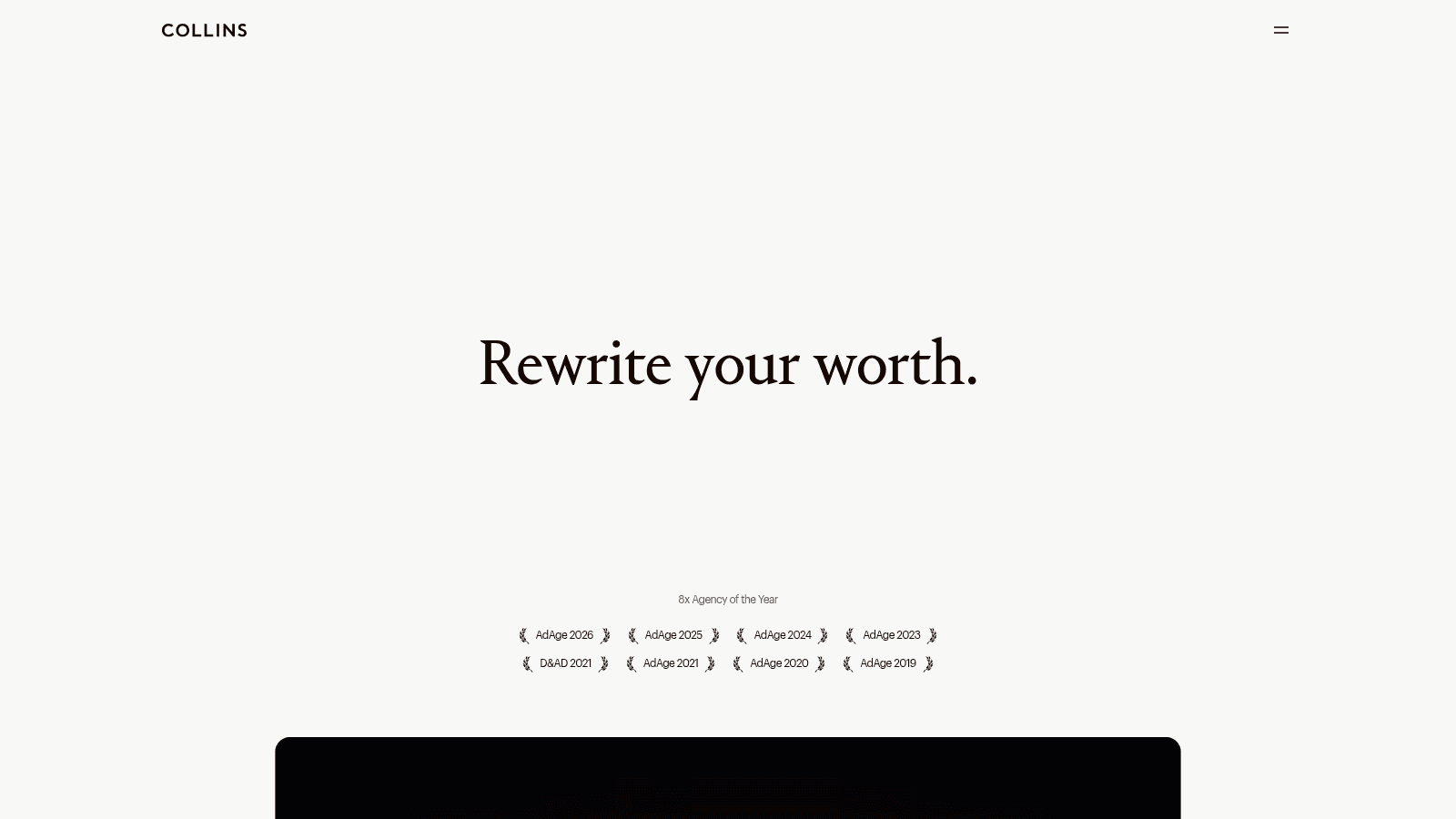 COLLINS as one of the biggest design agencies