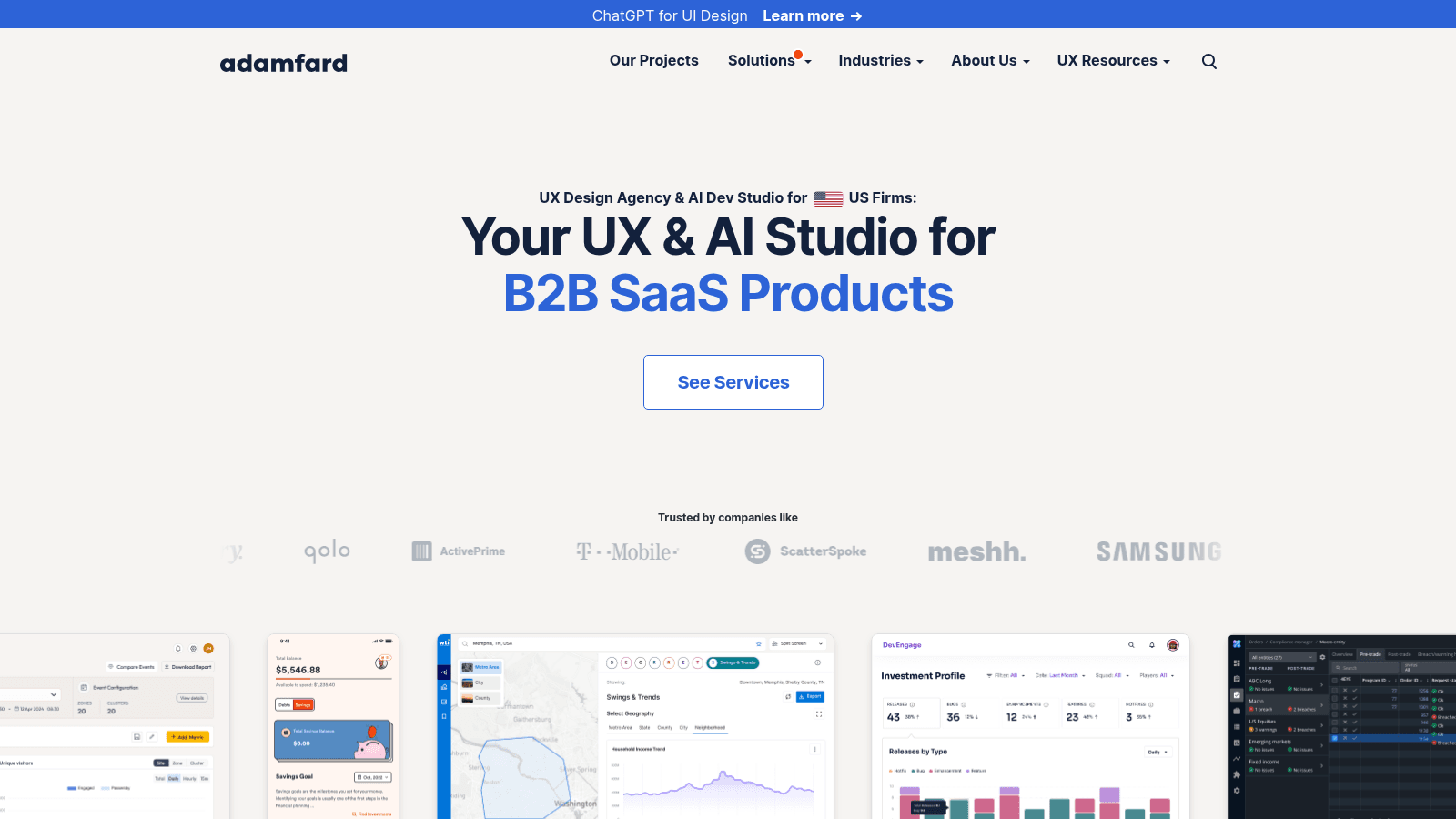 Adam Fard UX Studio as one of the best mobile app design services