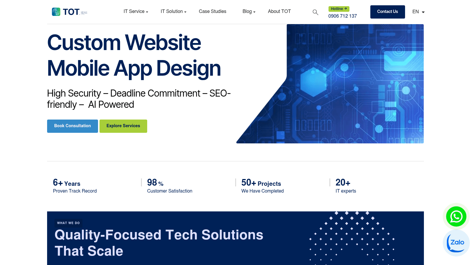 TOT as one of the best mobile app design services