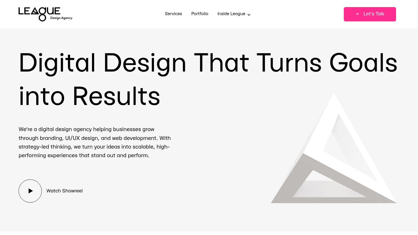 League Design as one of the best mobile app design services