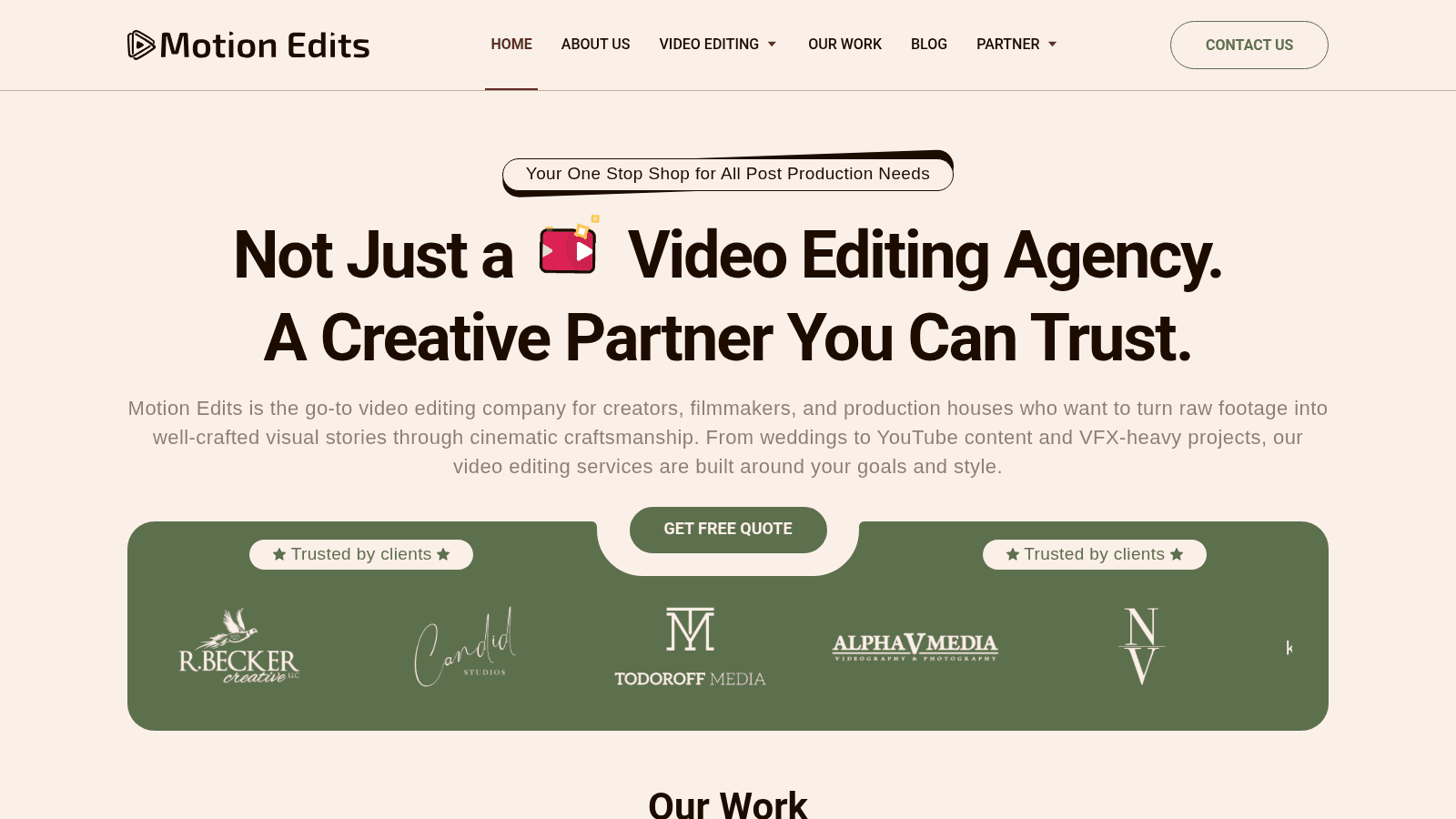 Motion Edits as one of the best video editing services