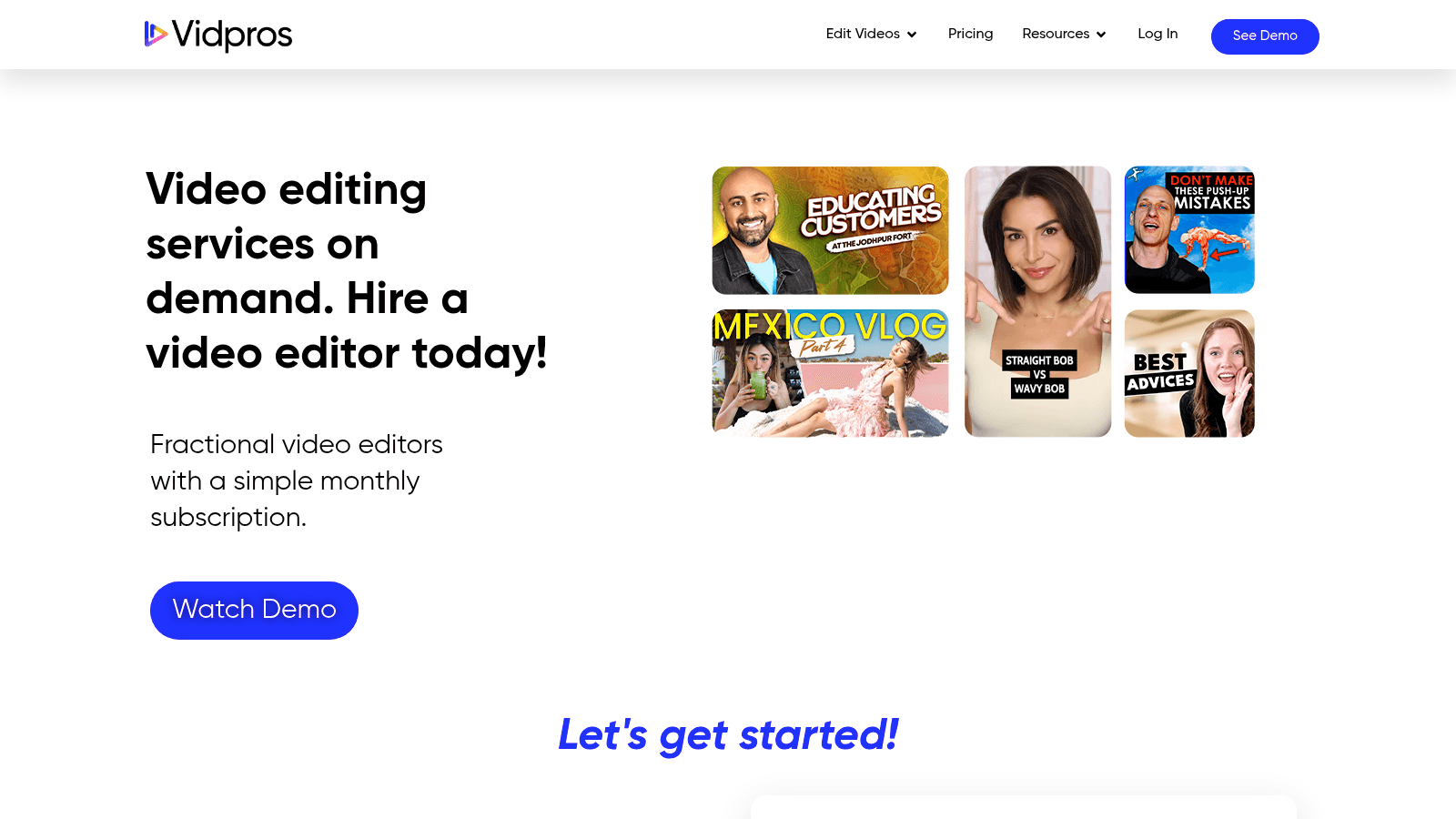 Vidpros as one of the best video editing services