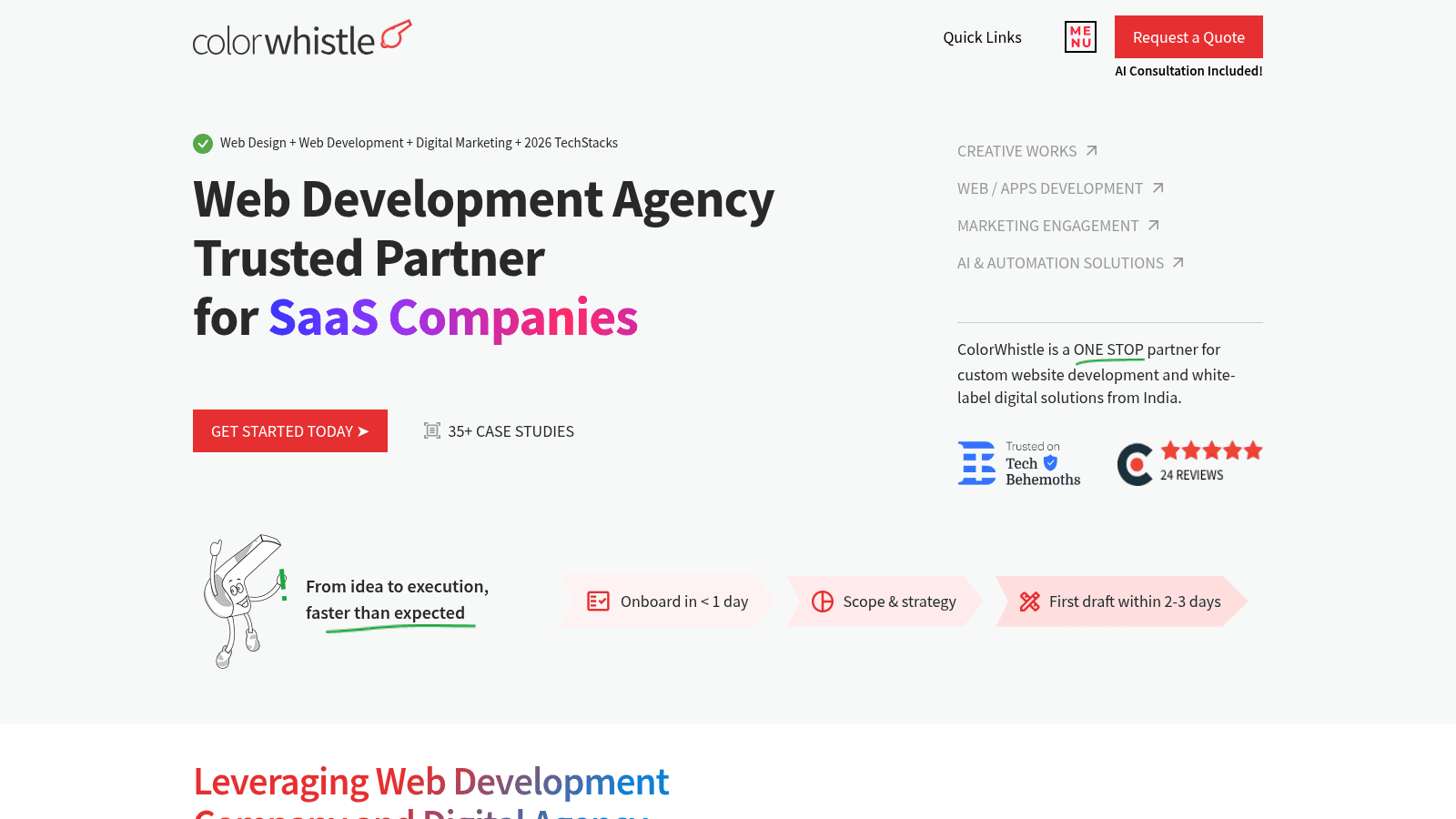 ColorWhistle as one of the best white label web design services