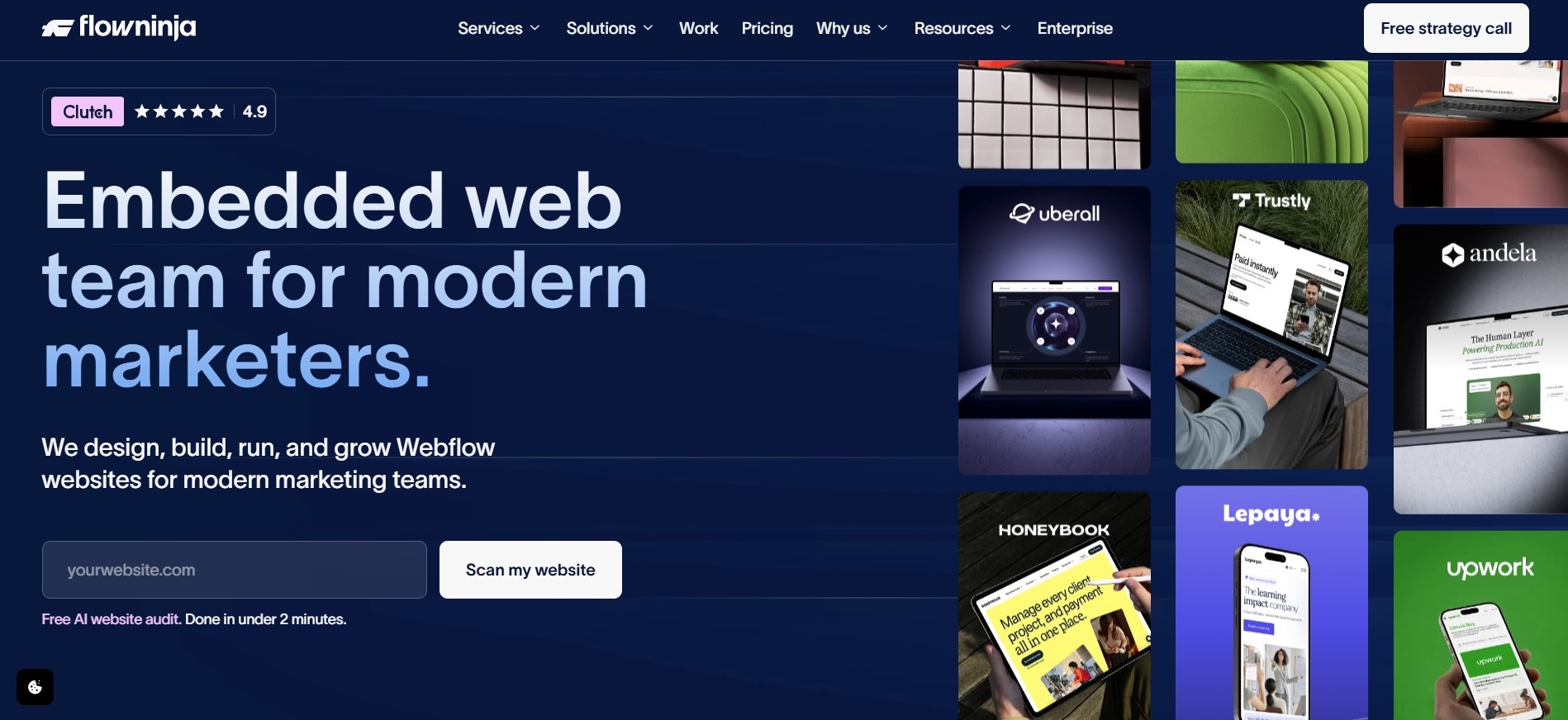 Flow Ninja as one of the best white label web design services