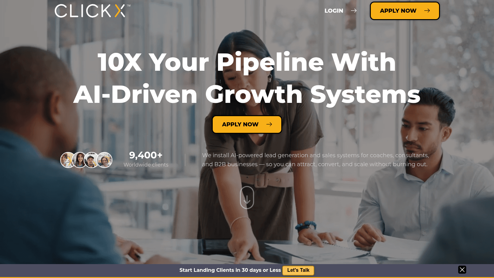 Clickx as one of the best white label web design services