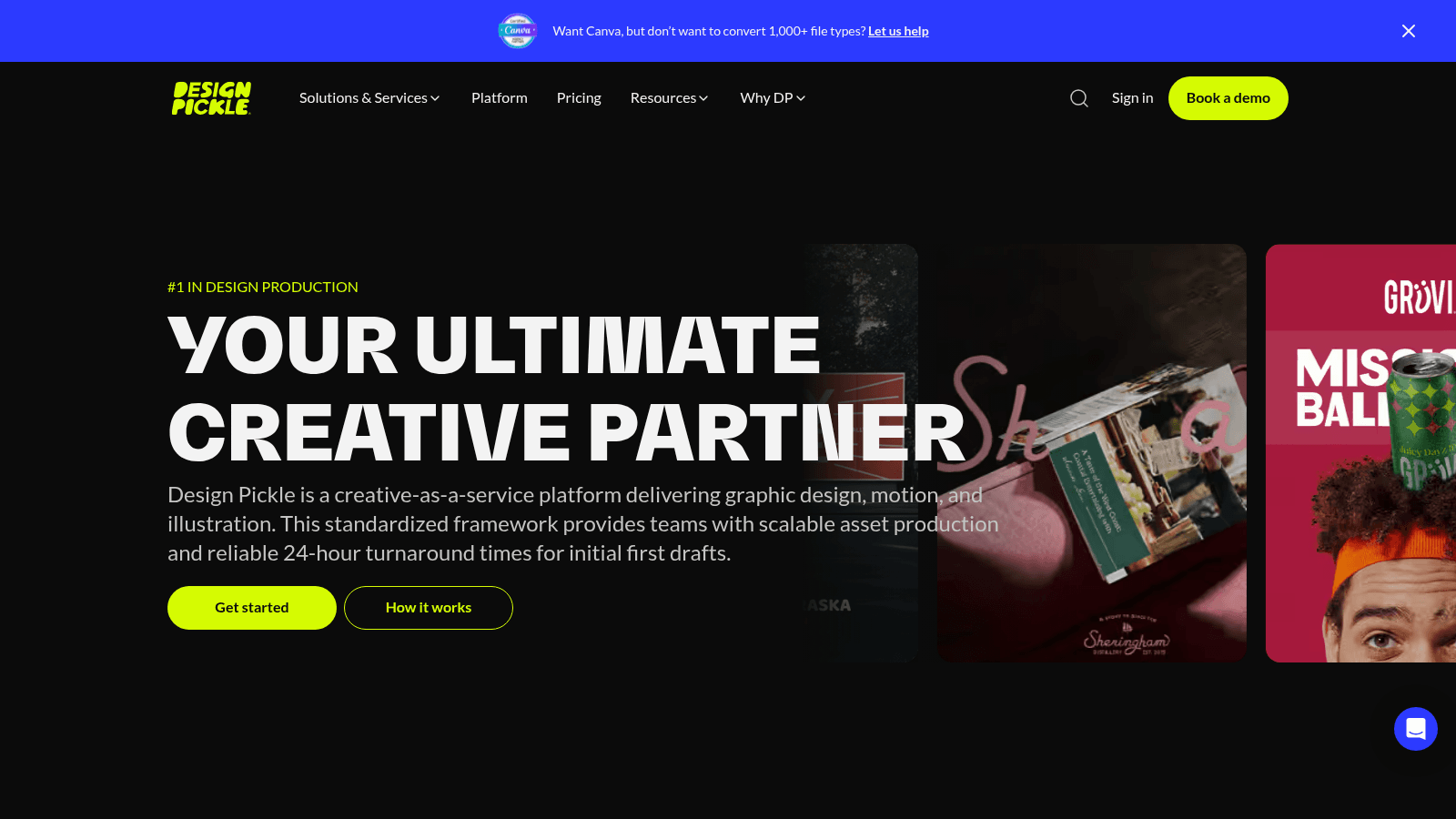 Design Pickle as one of the best white label web design services