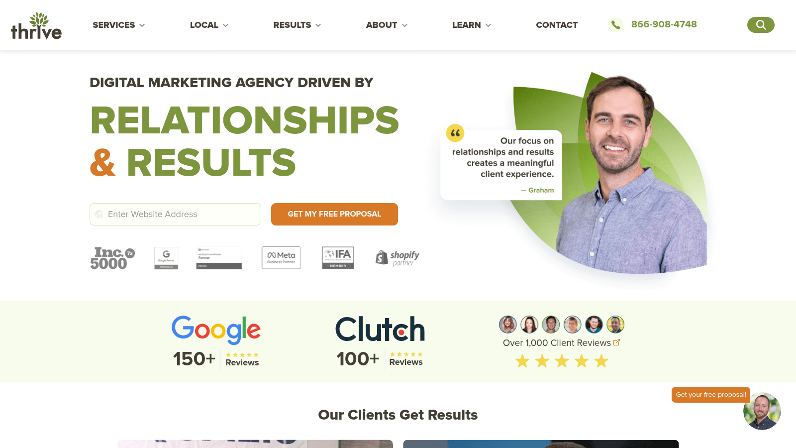 Thrive as one of the best website redesign services