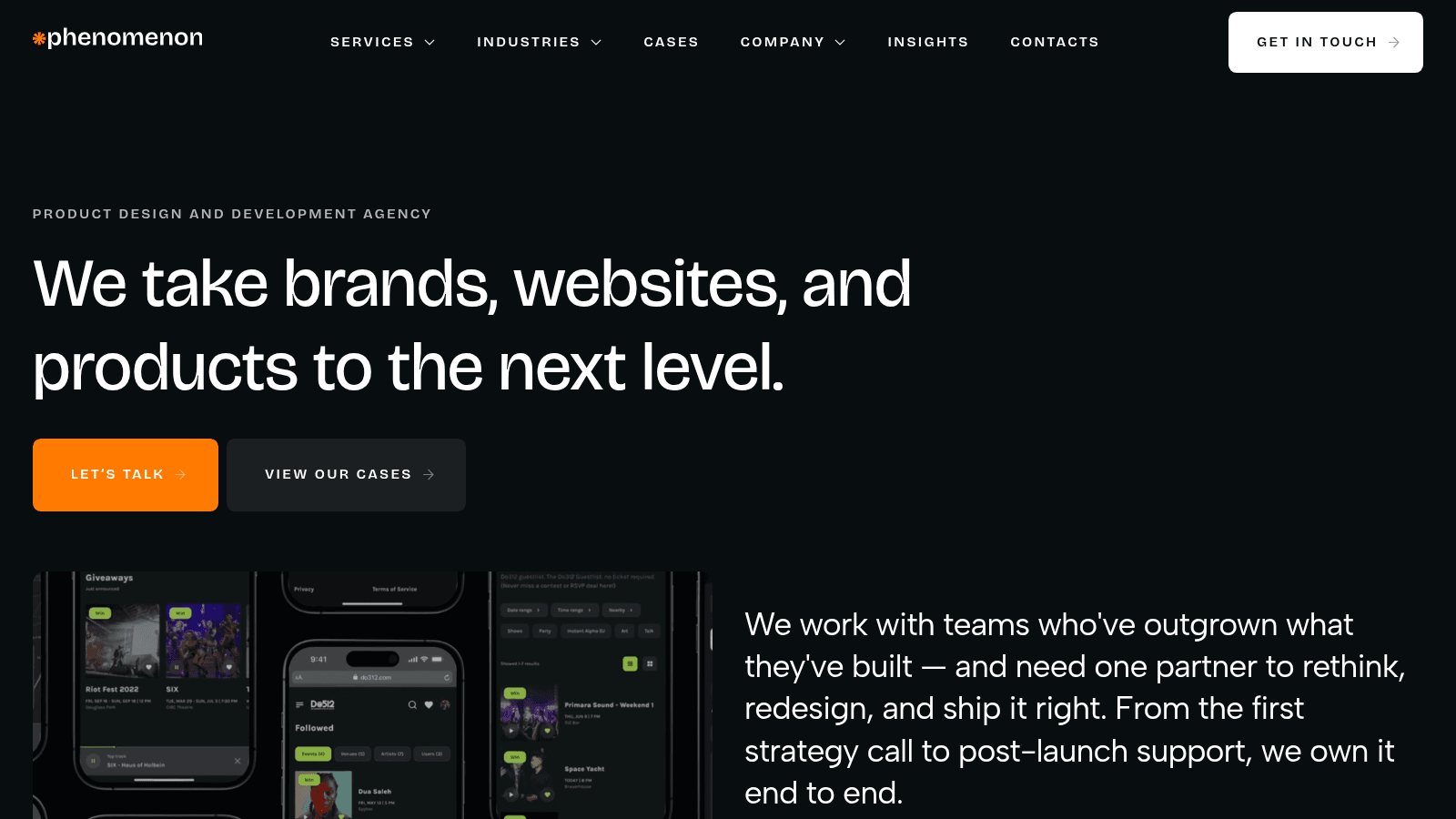 Phenomenon as one of the best website redesign services