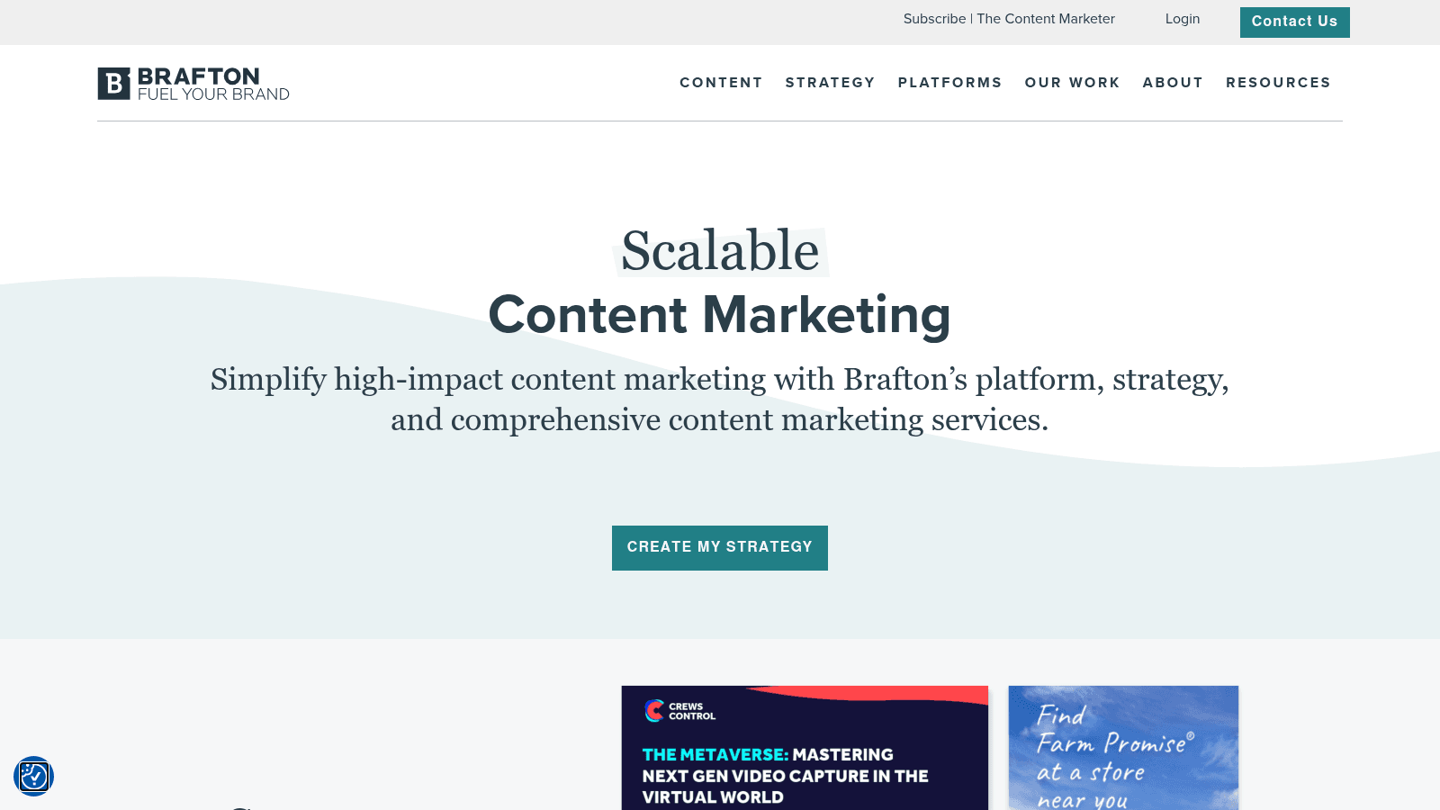 Brafton as one of the best website redesign services