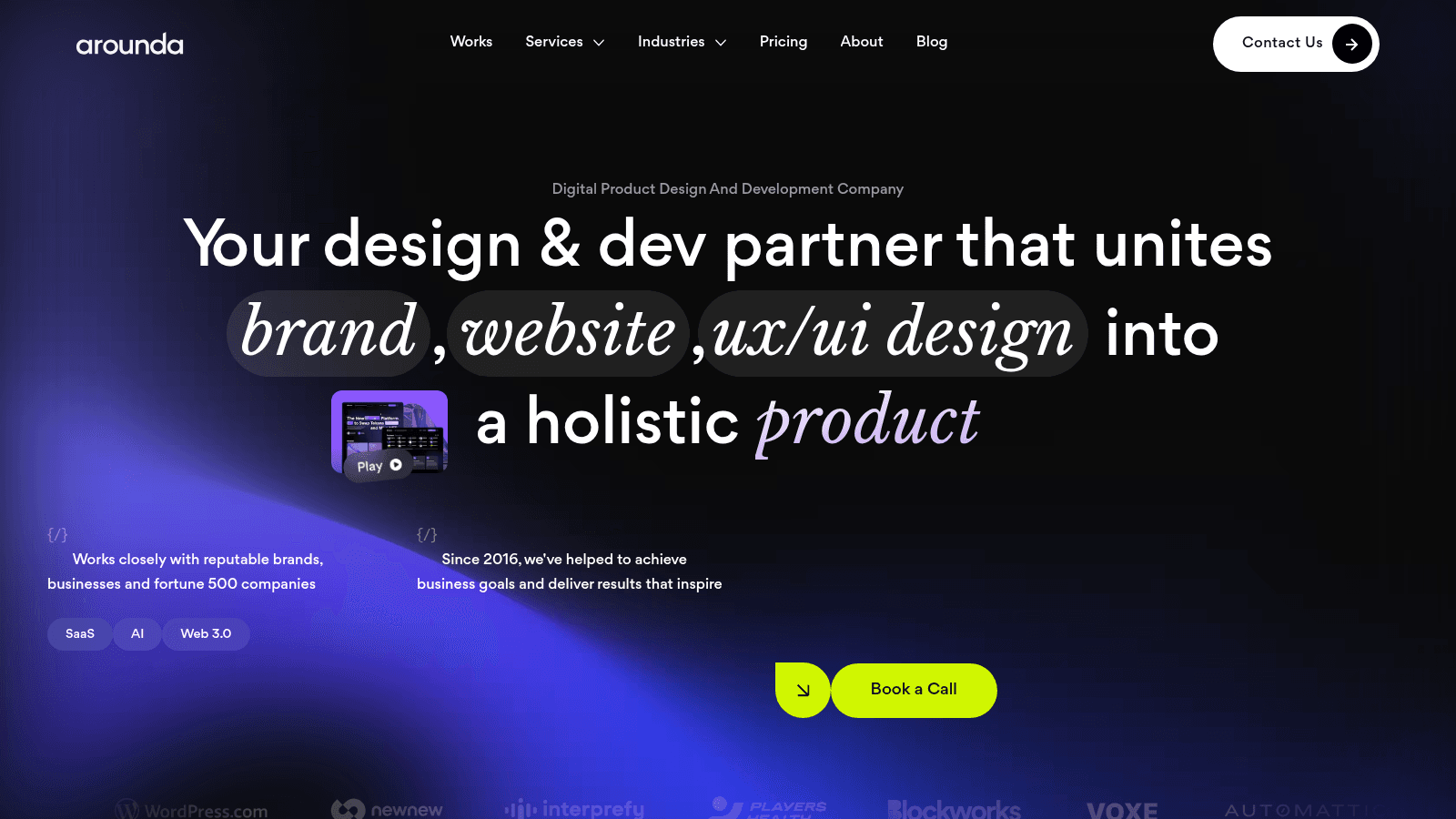 Arounda as one of the best SaaS design services