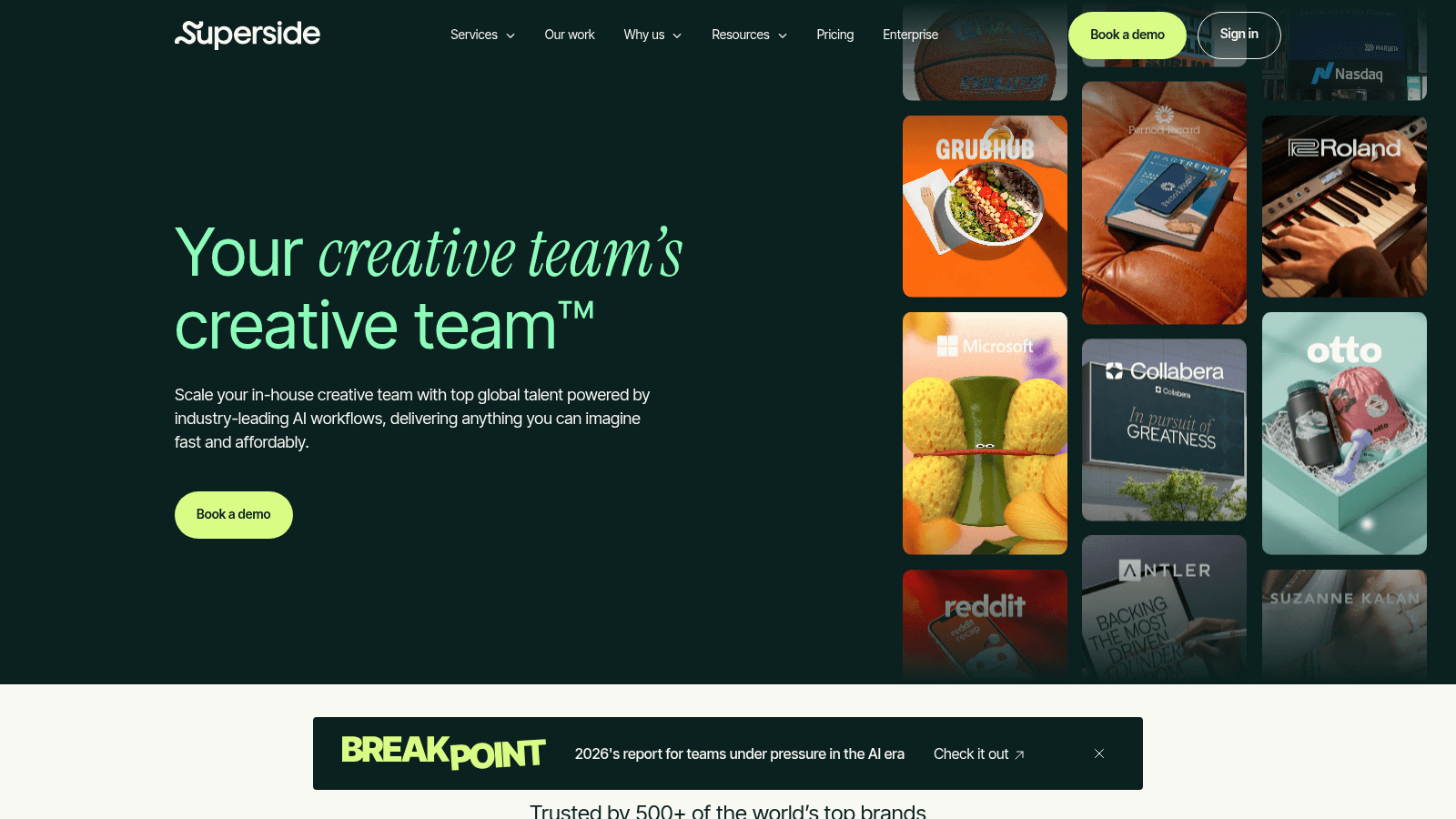 Superside as one of the top logo design agencies