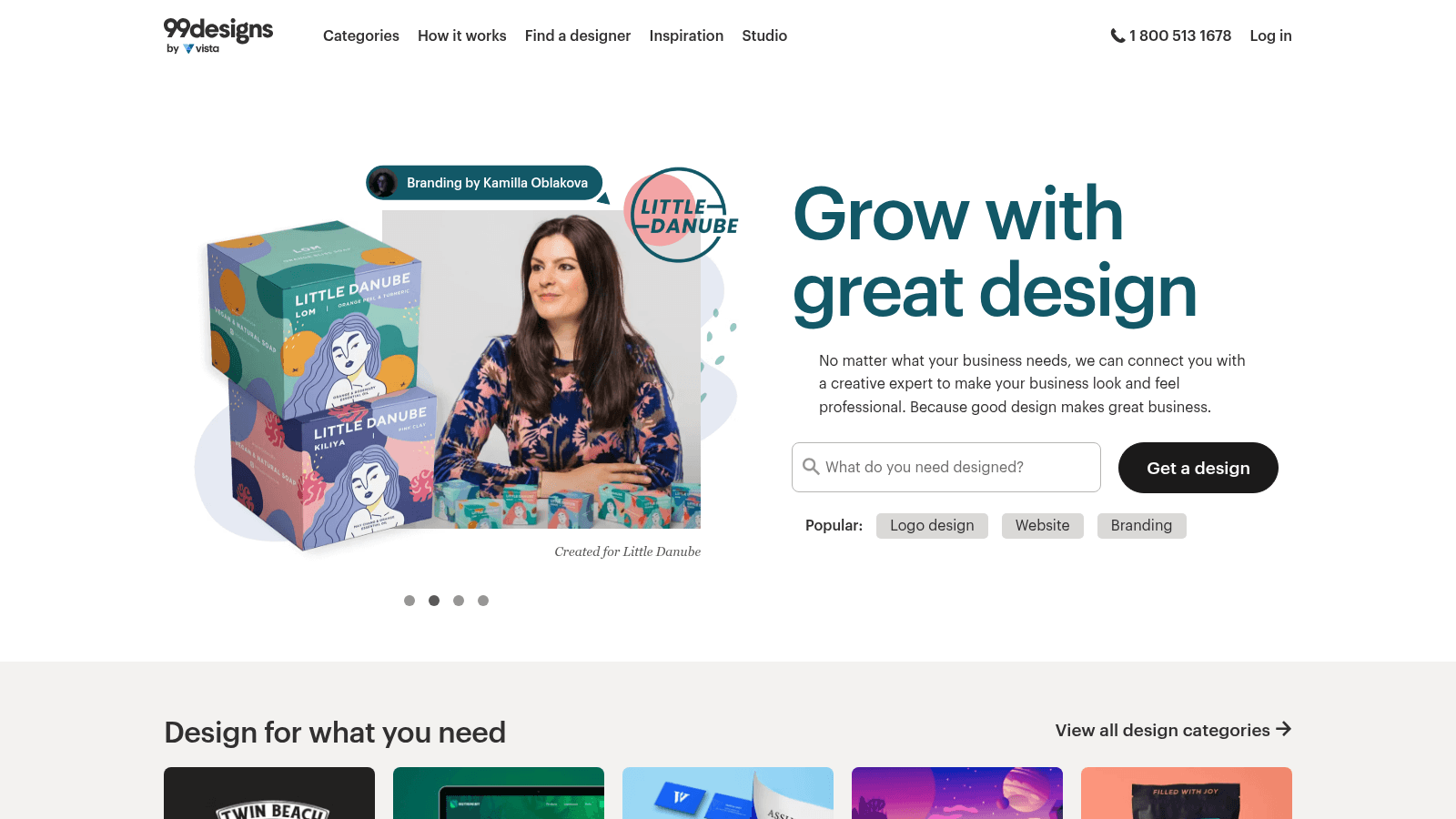 99designs as one of the top logo design agencies