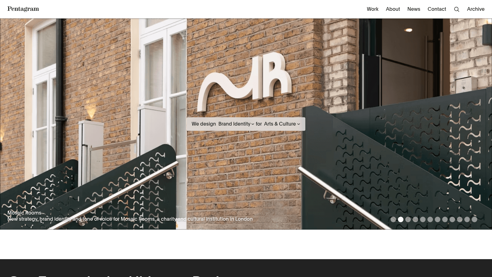 Pentagram as one of the top logo design agencies