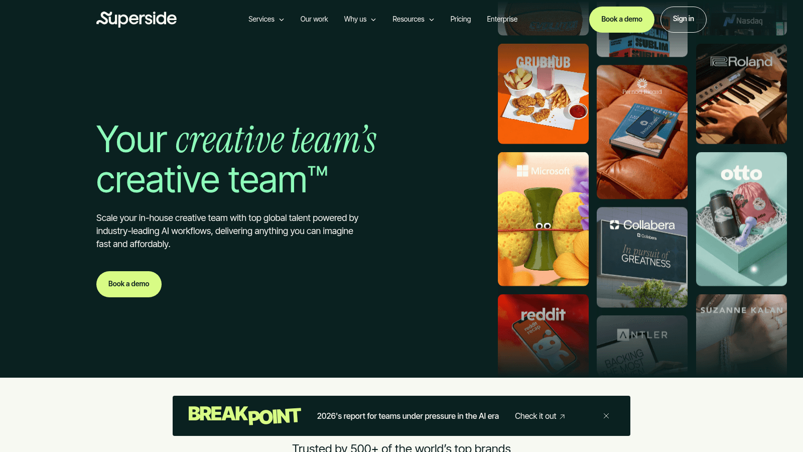 Superside as one of the top pitch deck design agencies