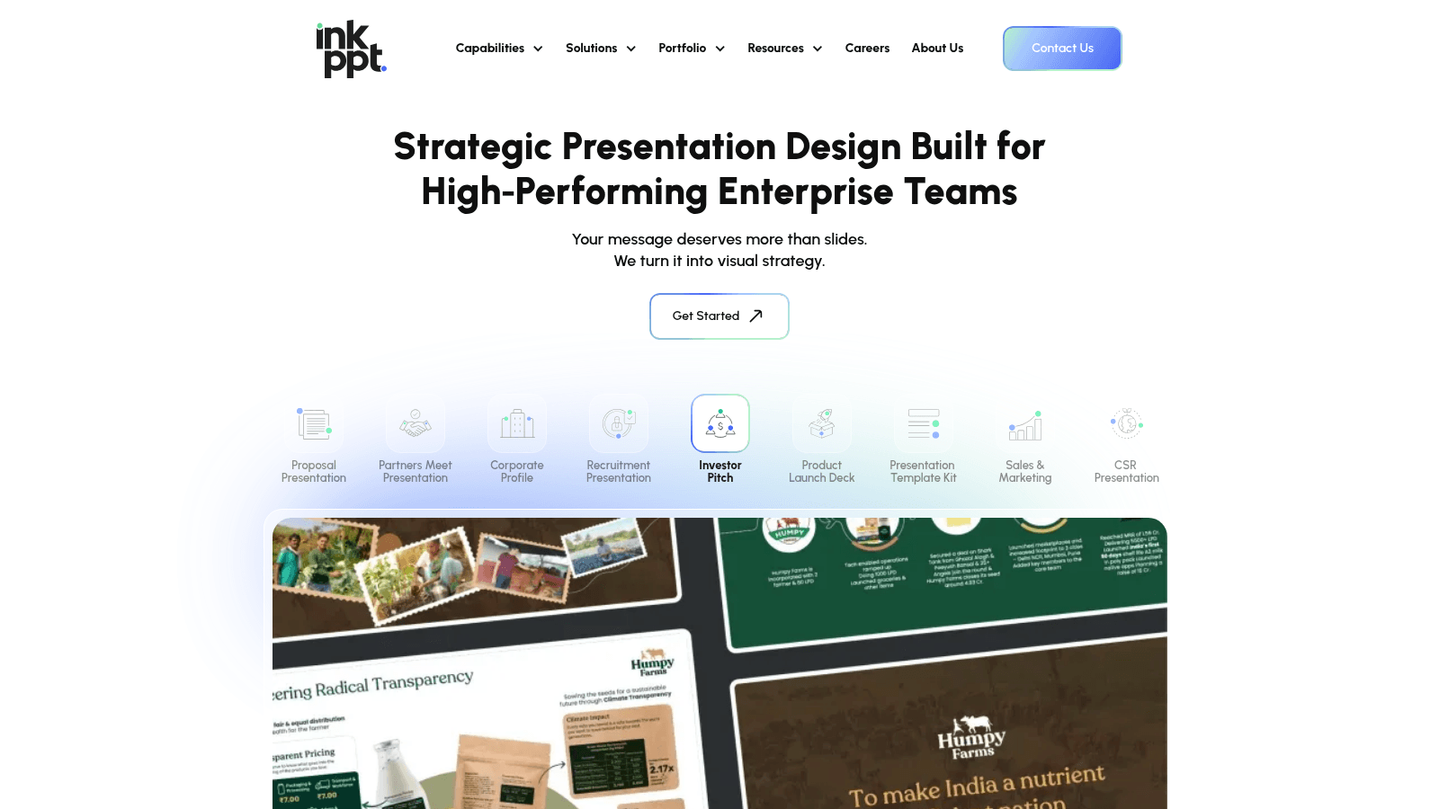 INK PPT as one of the top pitch deck design agencies