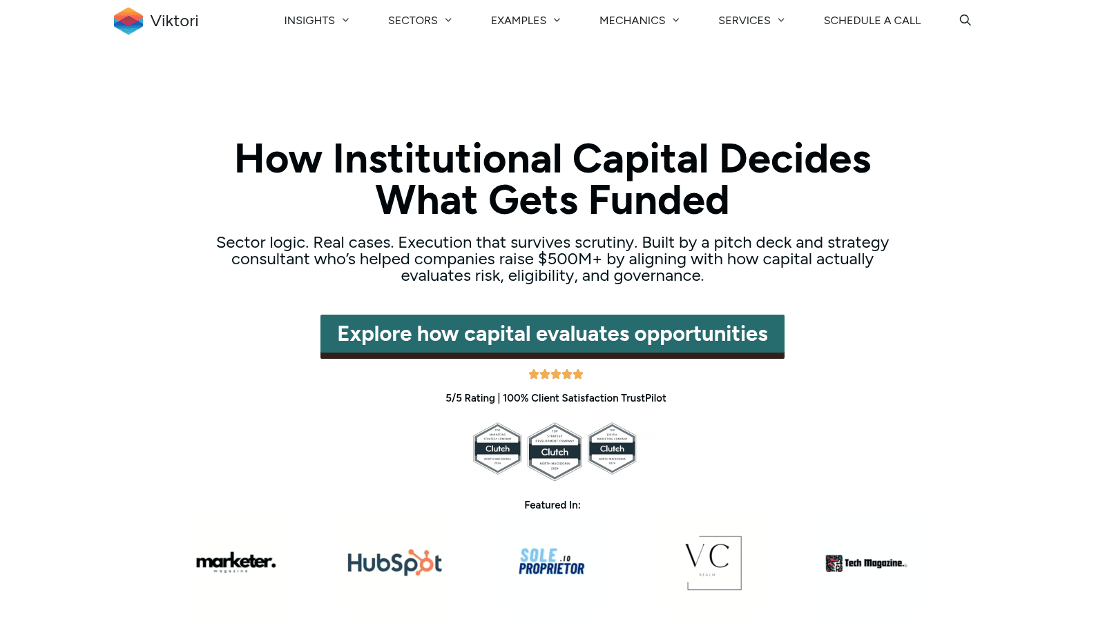 Viktori as one of the top pitch deck design agencies