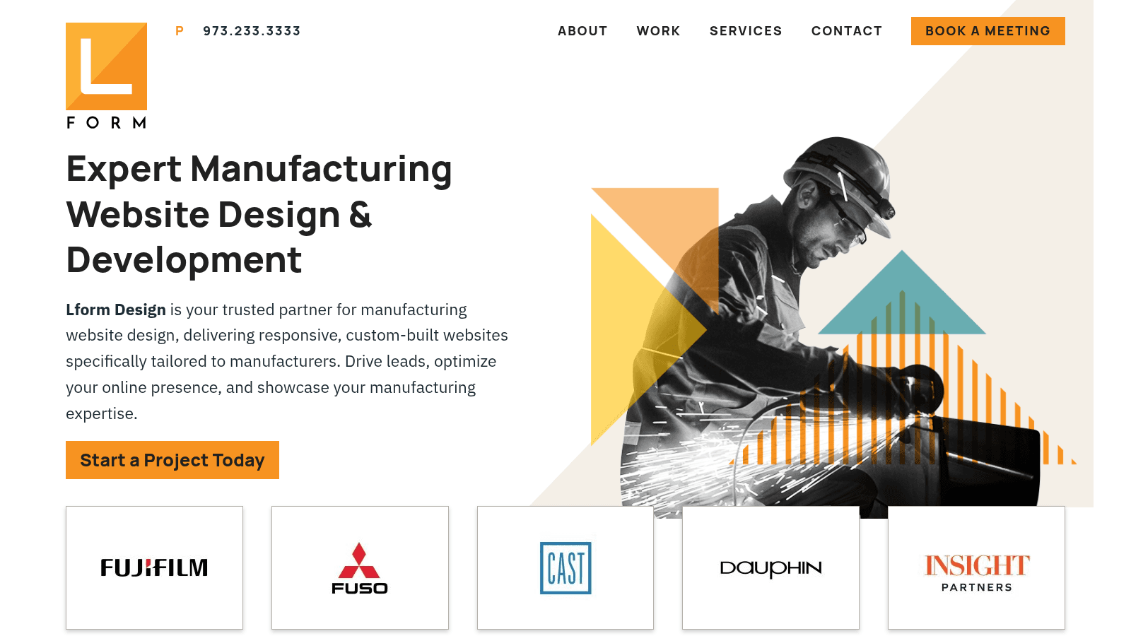 Lform as one of the best manufacturing website design agencies