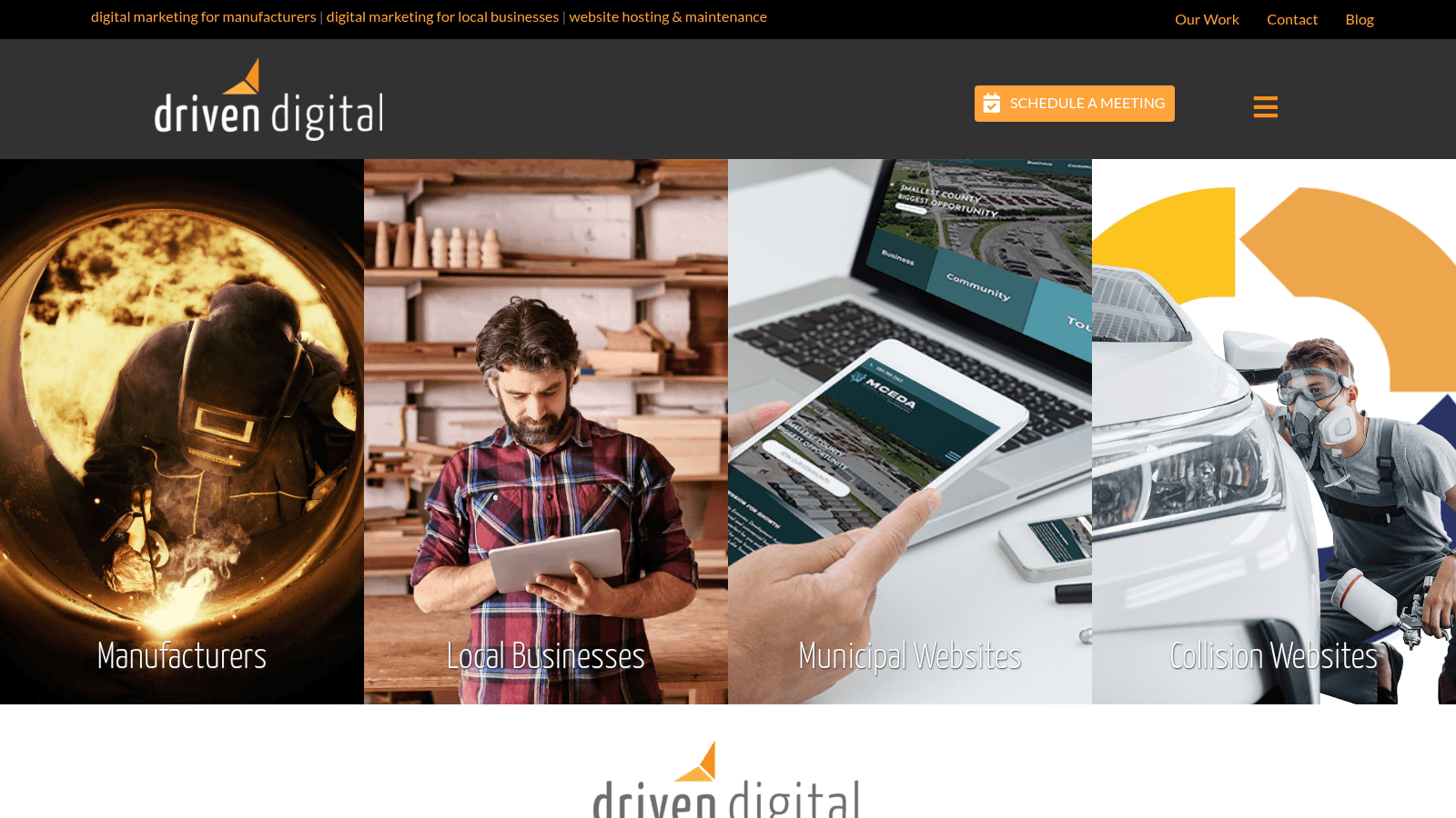 Driven Digital as one of the best manufacturing website design agencies