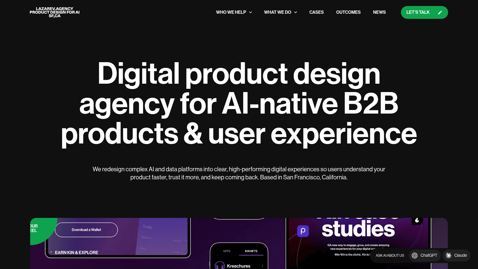 Lazarev.agency as one of the best AI design agencies