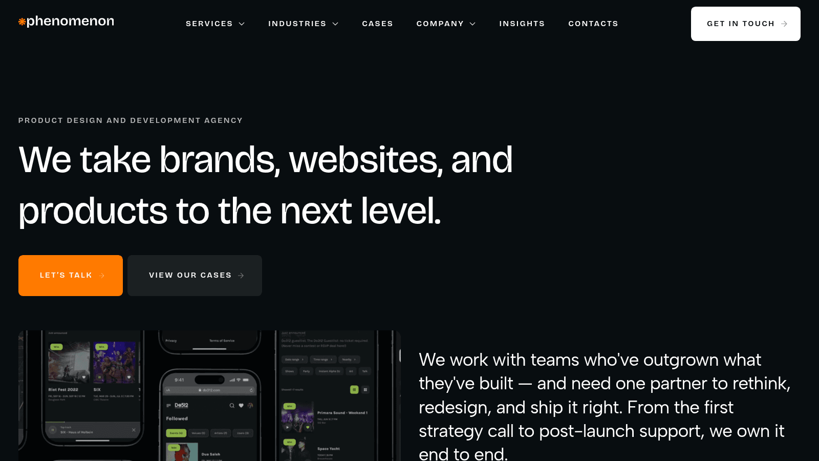 Phenomenon Studio as one of the top healthcare web design agencies