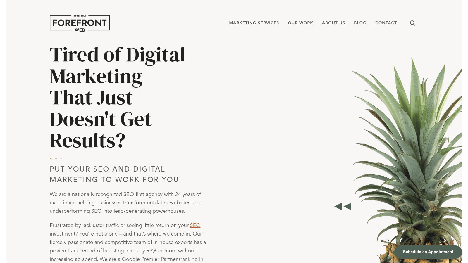 ForeFront Web as one of the top healthcare web design agencies