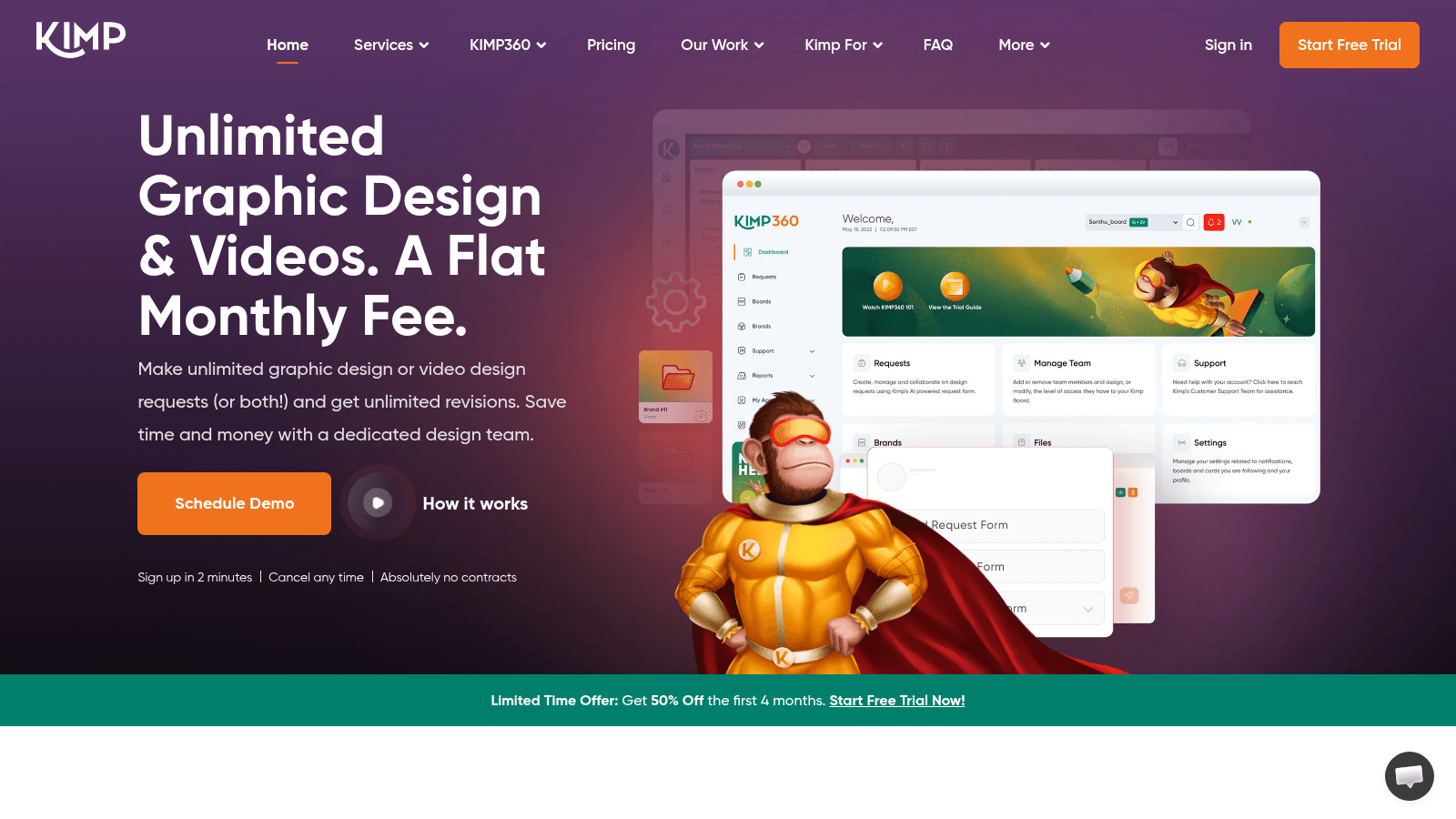 Kimp as one of the best design marketing agencies for business in 2026