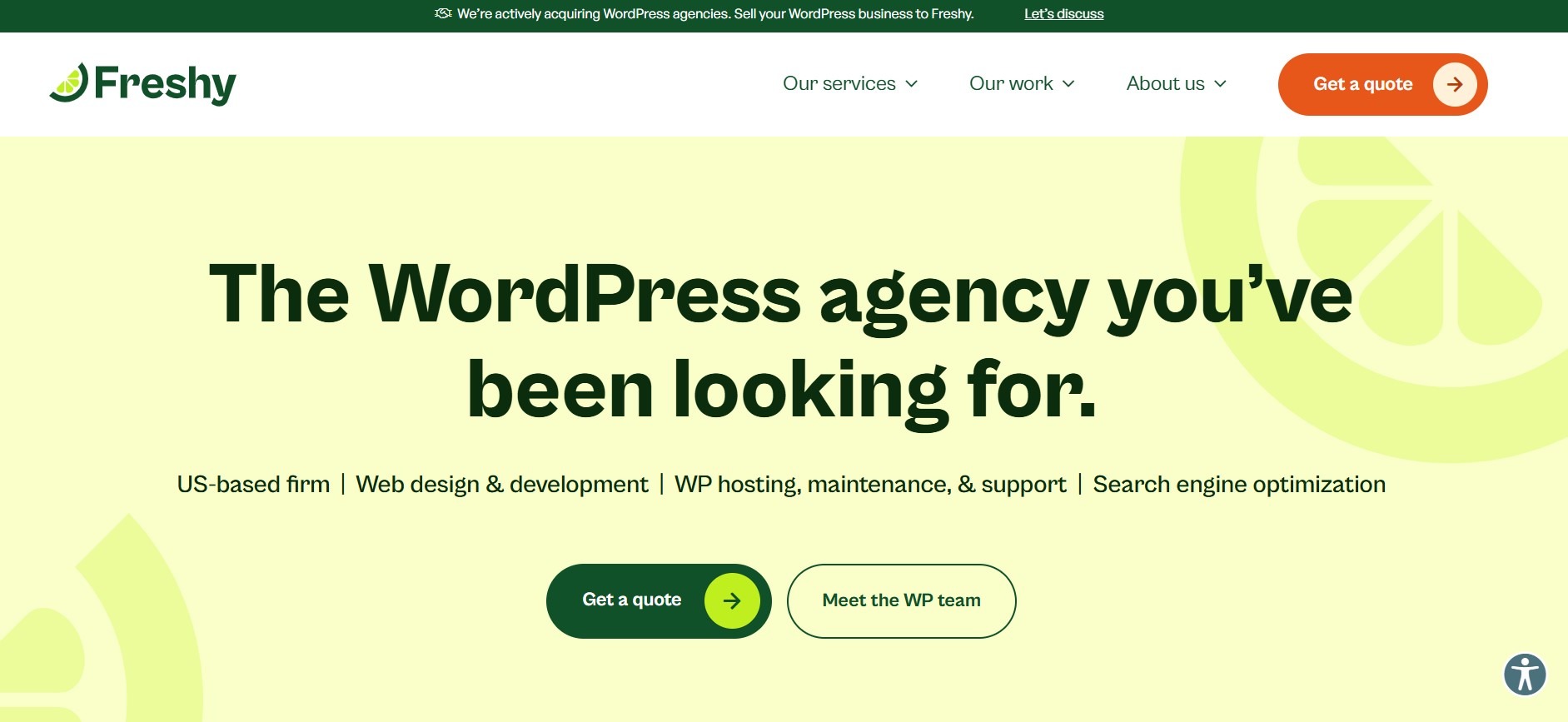 Freshy as one of the top wordpress design agencies