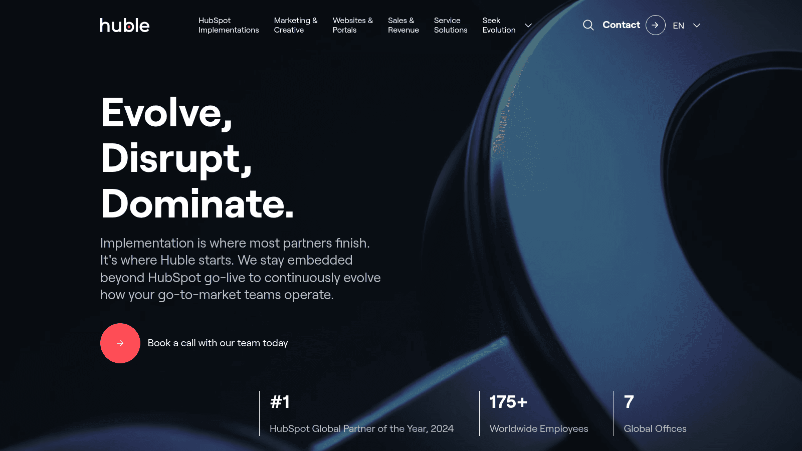 Huble as one of the top hubspot website design agencies
