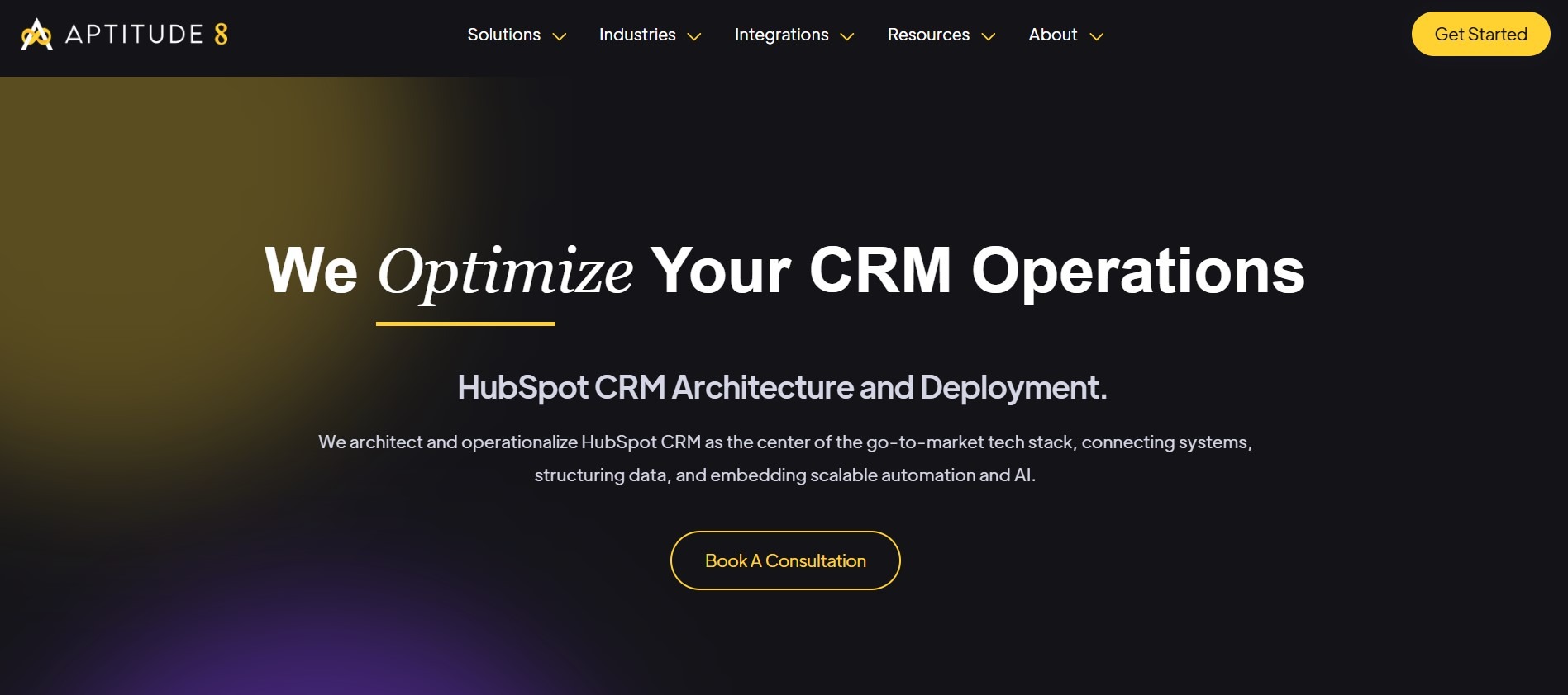 Aptitude 8 as one of the top hubspot website design agencies