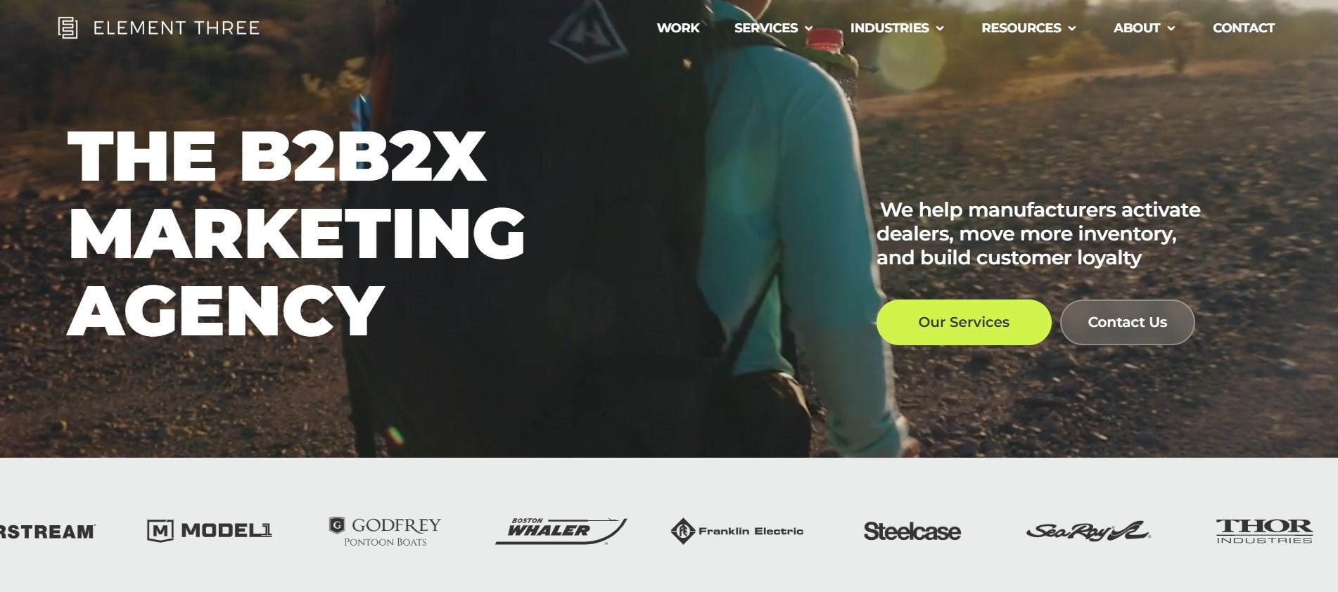 Element Three as one of the top hubspot website design agencies