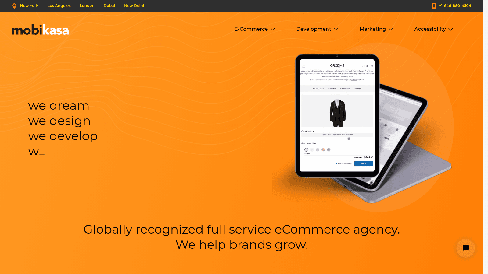 Mobikasa as one of the top shopify website design agencies
