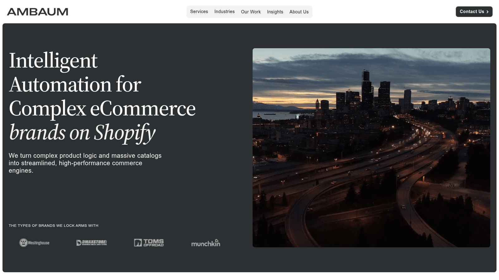 Ambaum as one of the top shopify website design agencies