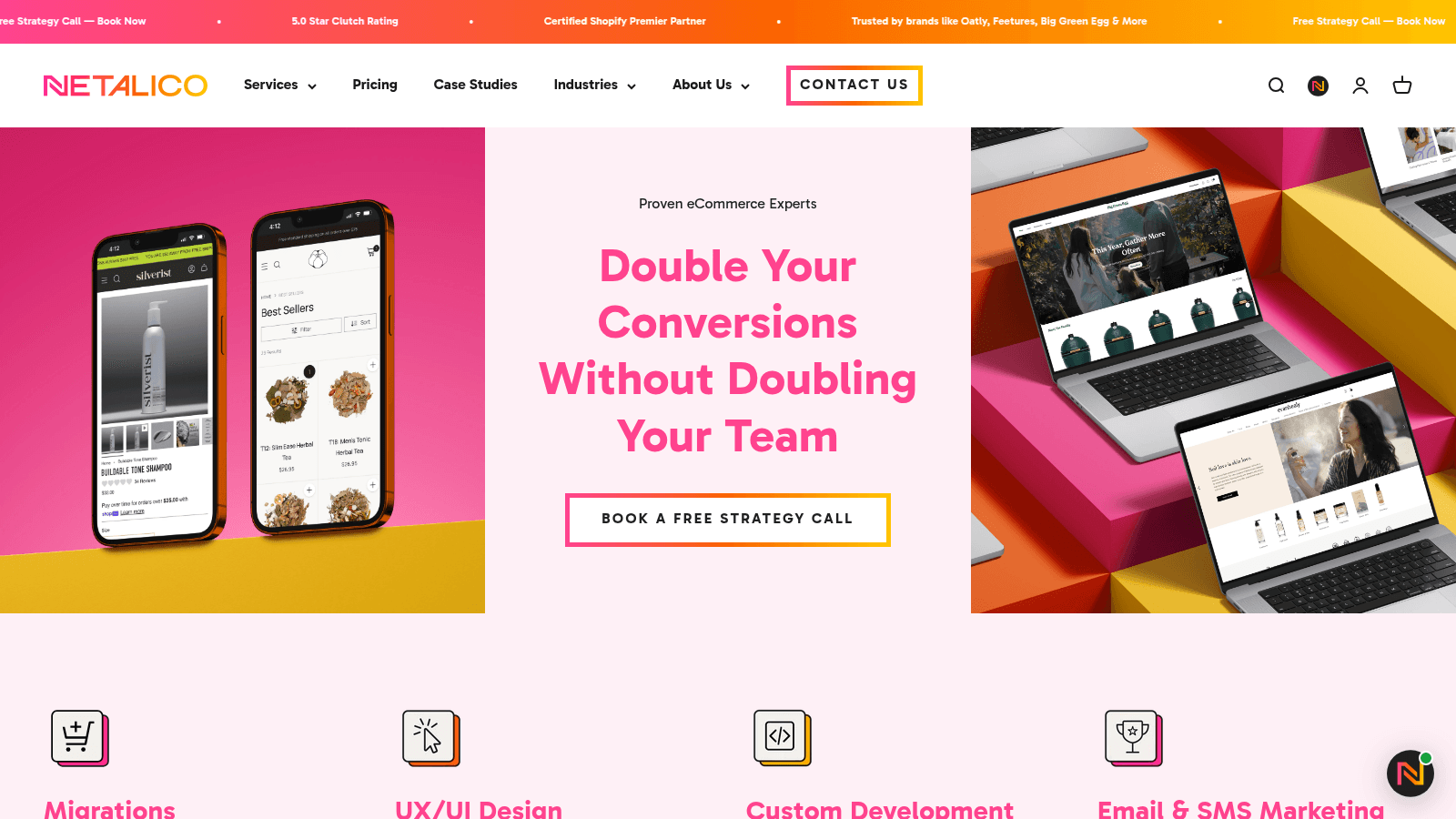 Netalico as one of the top shopify website design agencies
