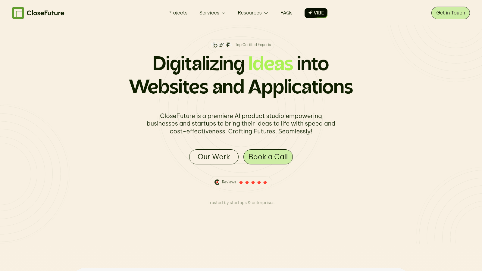 CloseFuture as one of the top framer agencies