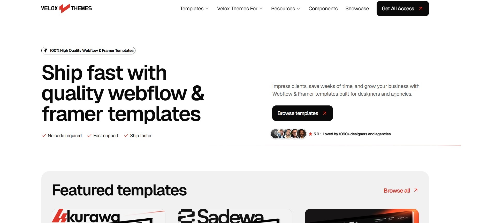 Velox Themes as one of the top framer agencies