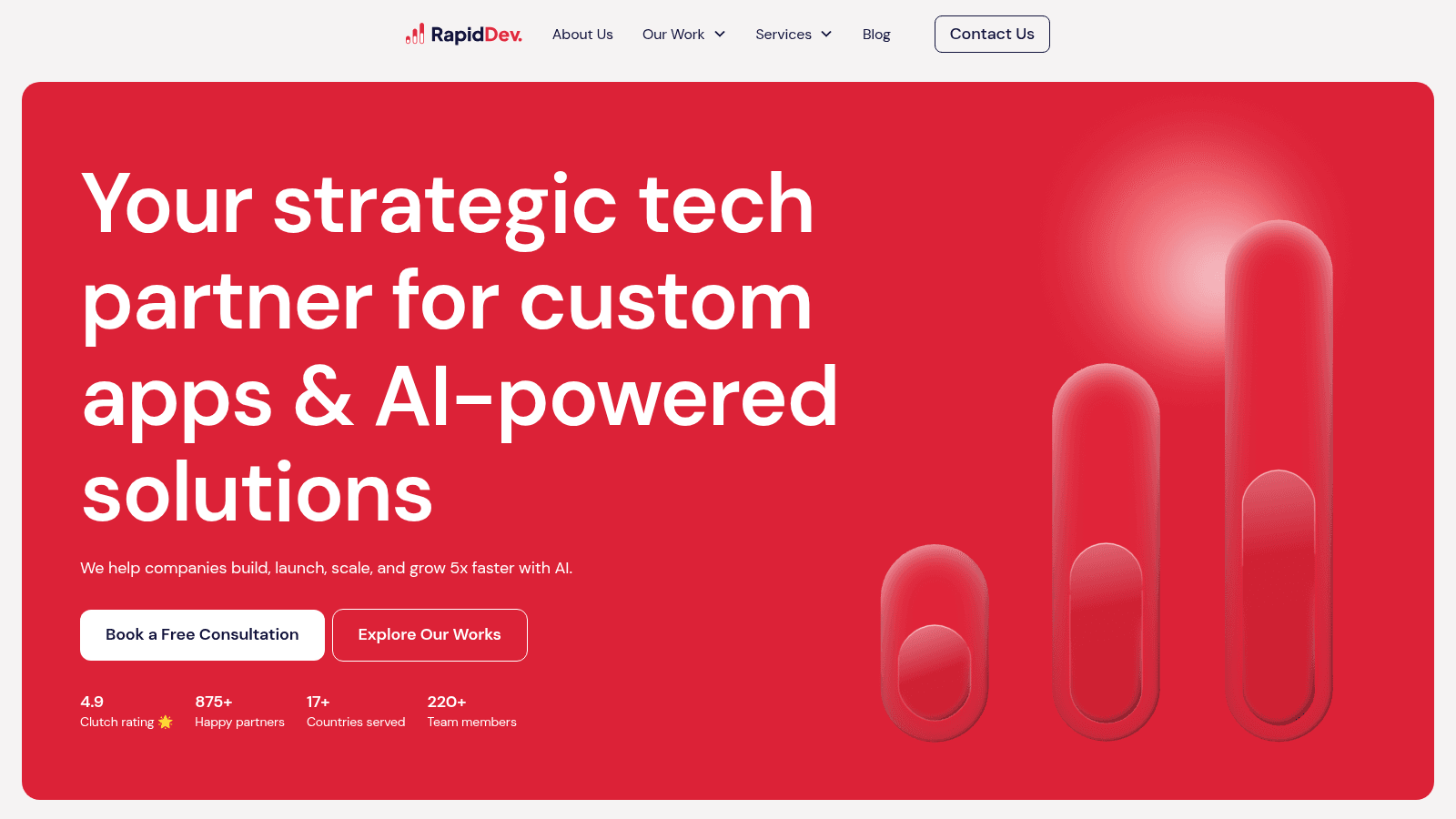 RapidDev as one of the lovable agencies