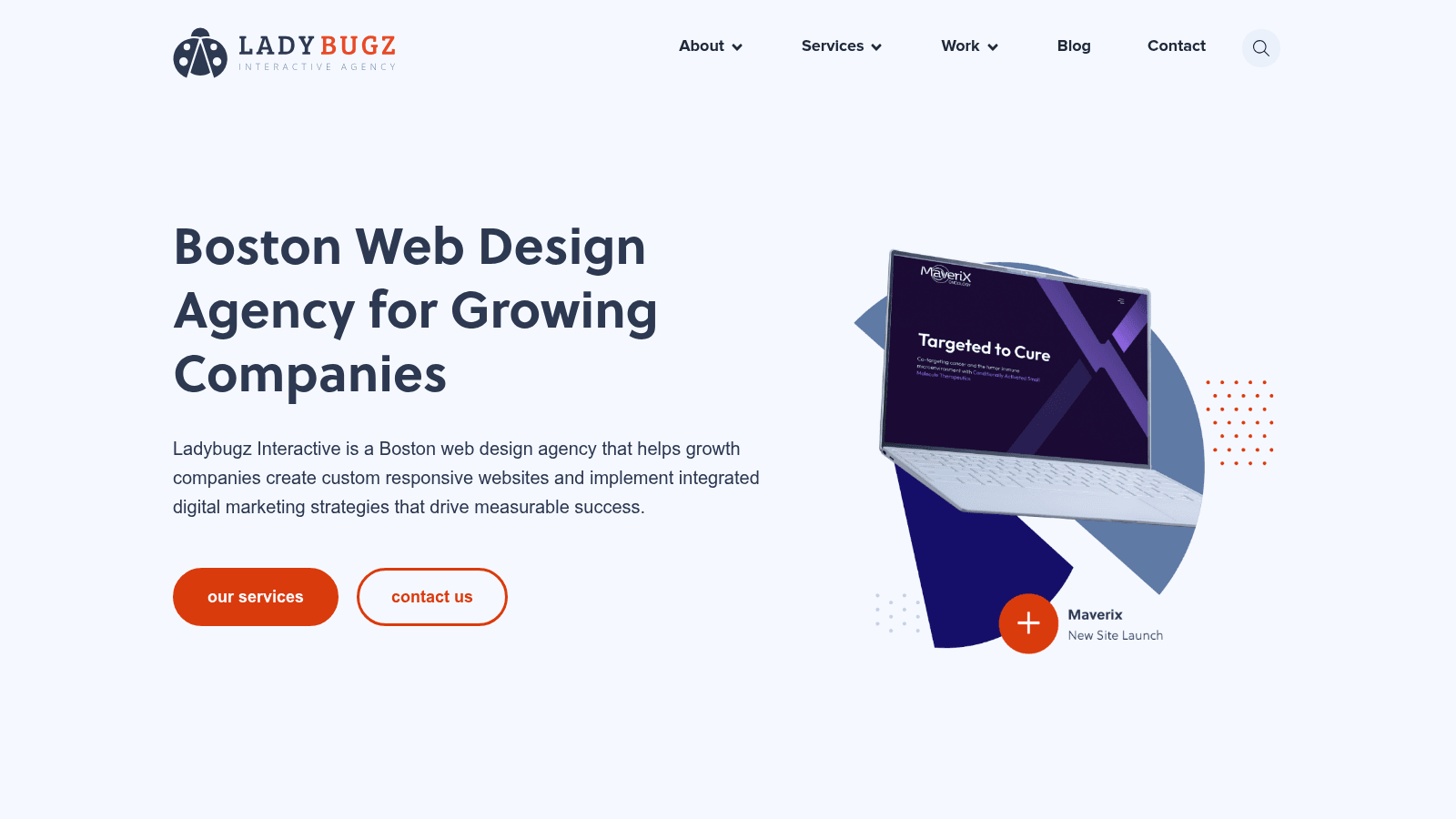 Ladybugz Interactive as one of the top web design agencies Boston