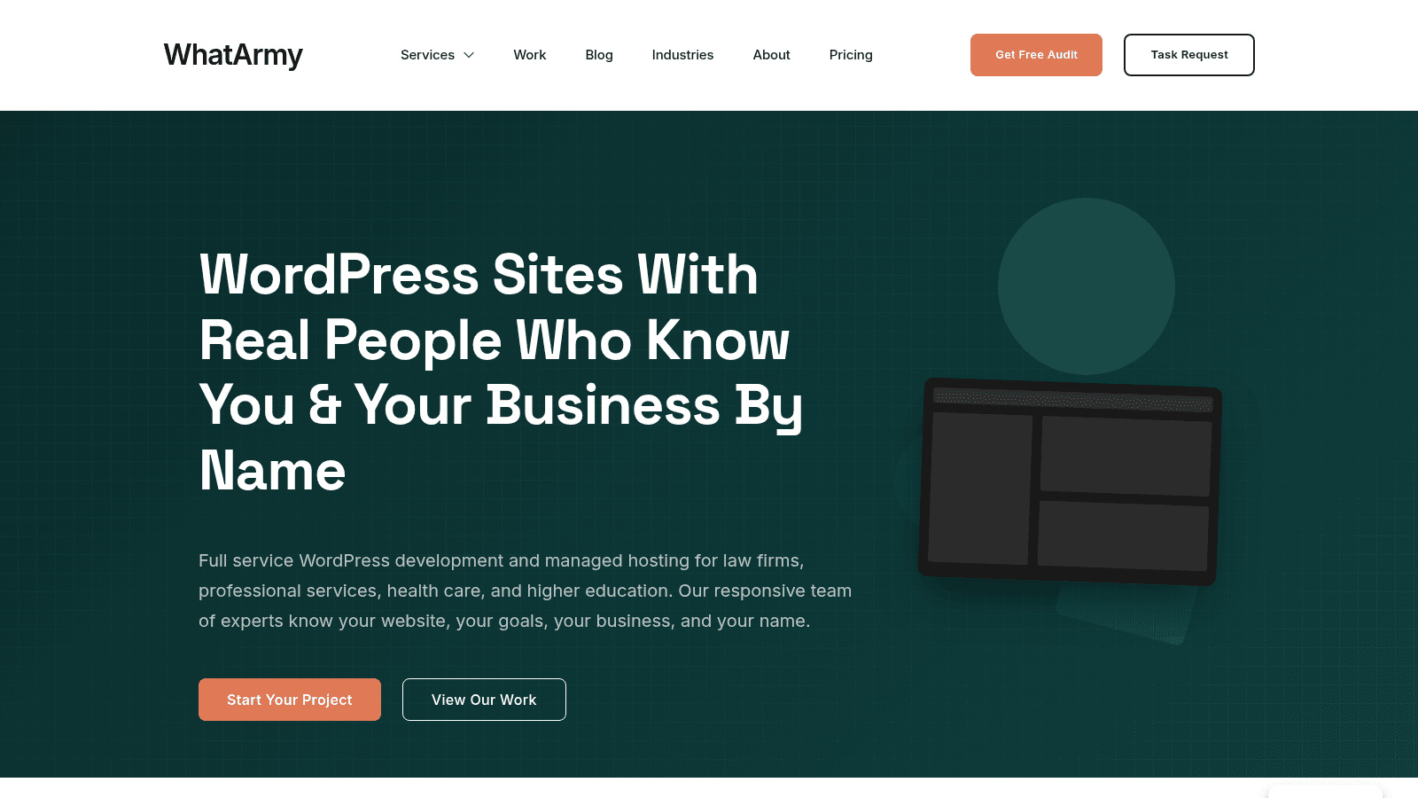 WhatArmy as one of the top web design agencies Boston