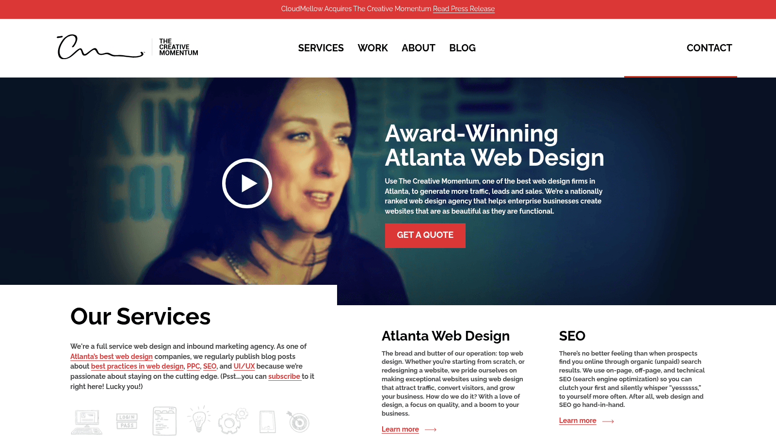 The Creative Momentum as one of the top web design agencies Atlanta to hire