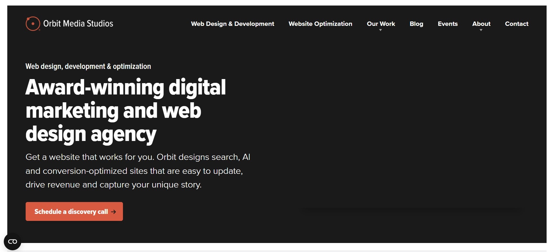 Orbit Media as one of the top web design agencies Chicago to hire