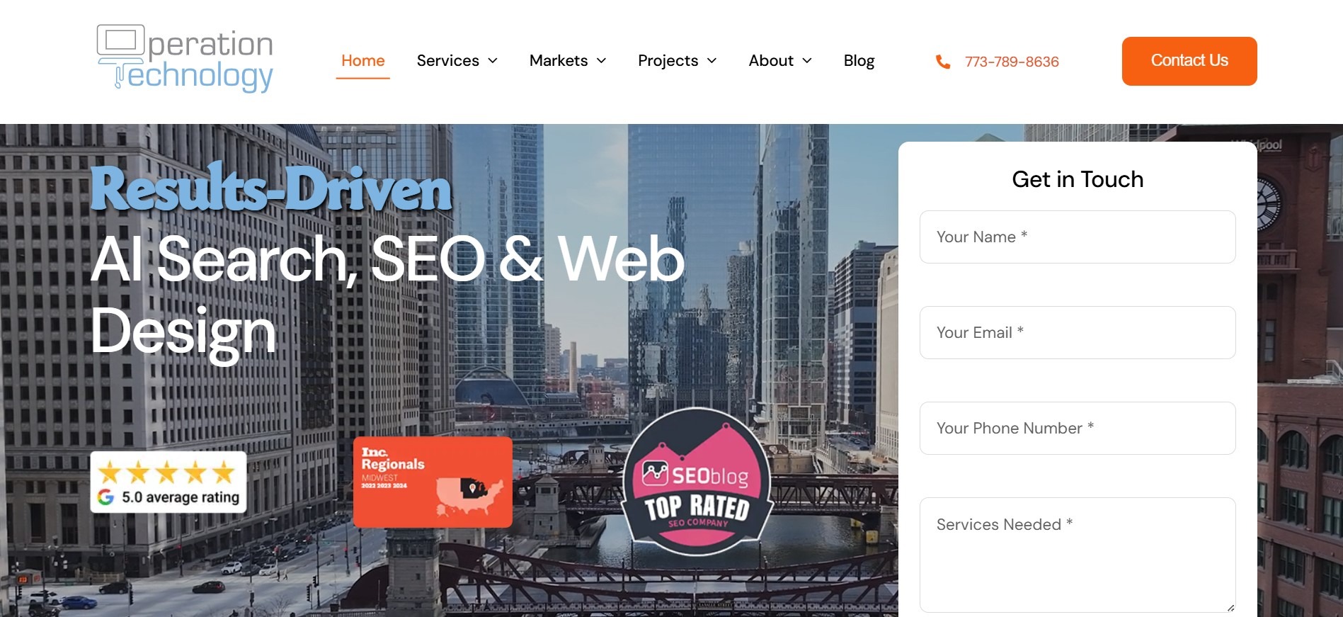 Operation Technology as one of the top web design agencies Chicago to hire