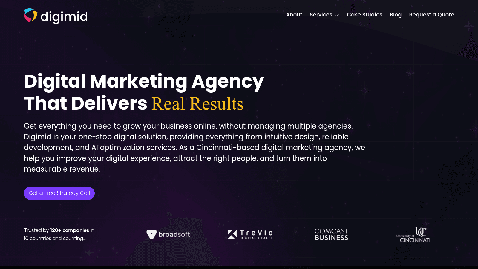Digimid as one of the top web design agencies Cincinnati