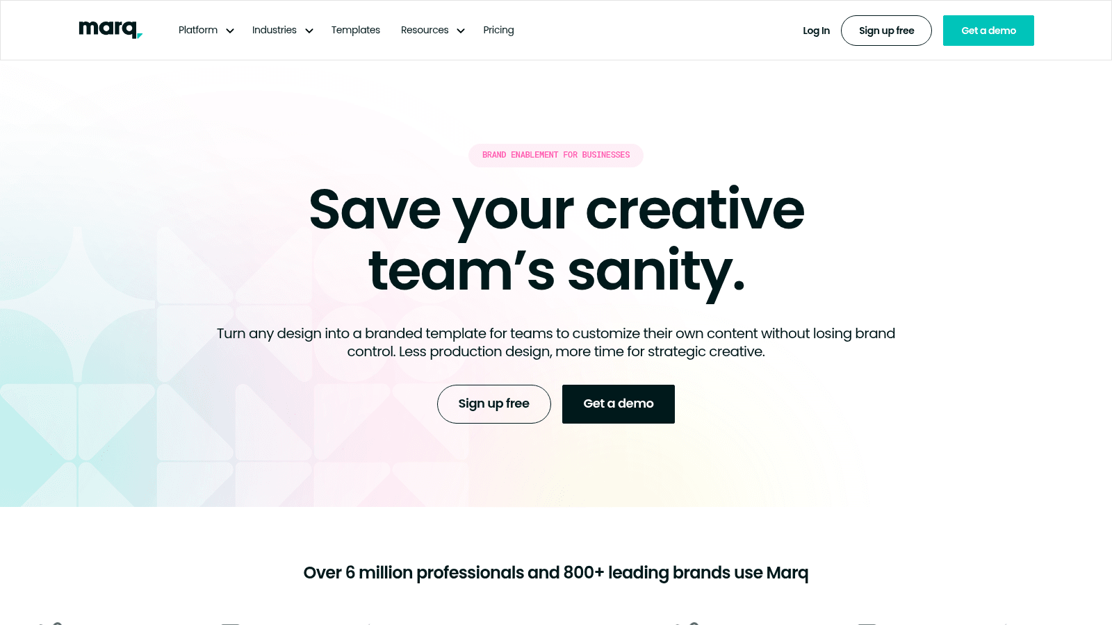 Marq as a top branding tool for startups