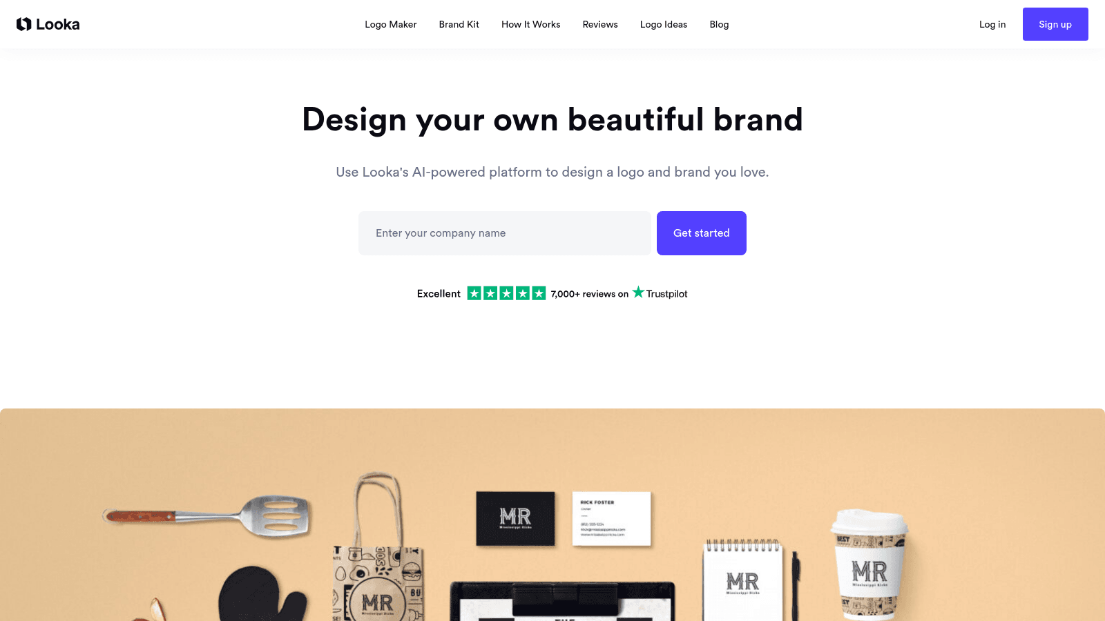 Looka as a top branding tool for startups