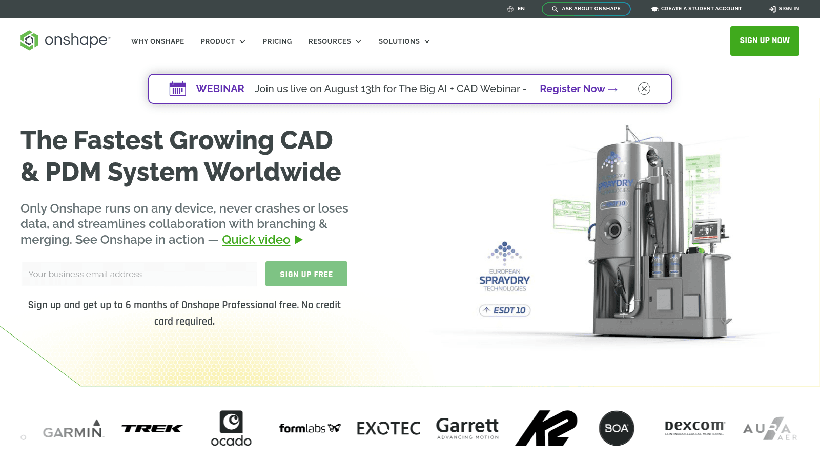 Onshape as top product design software
